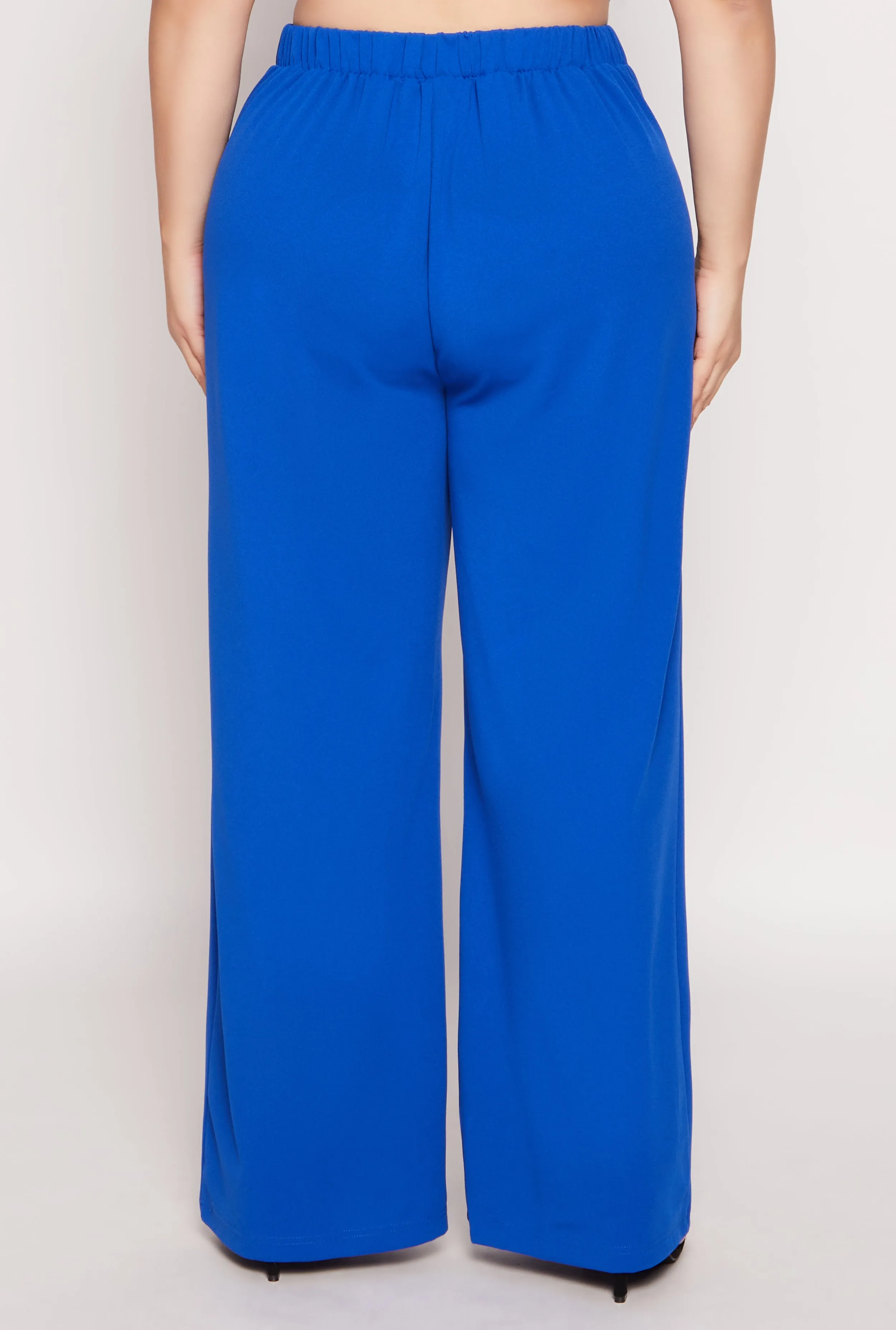 Plus Size Crepe Knit Wide Leg Dress Pants sold by Rainbow product image thumbnail 3