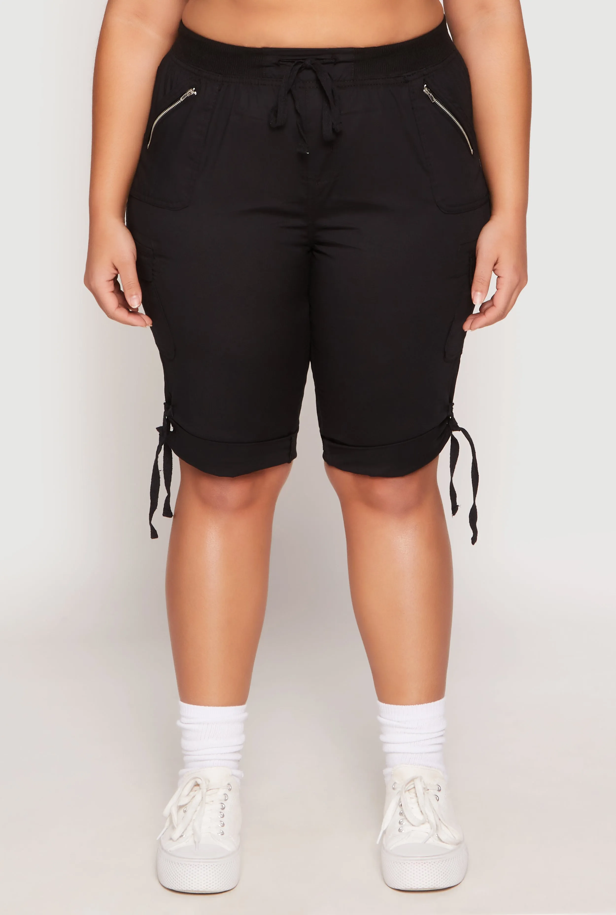 Plus Size Zip Pocket Bermuda Shorts sold by Rainbow product image thumbnail 3