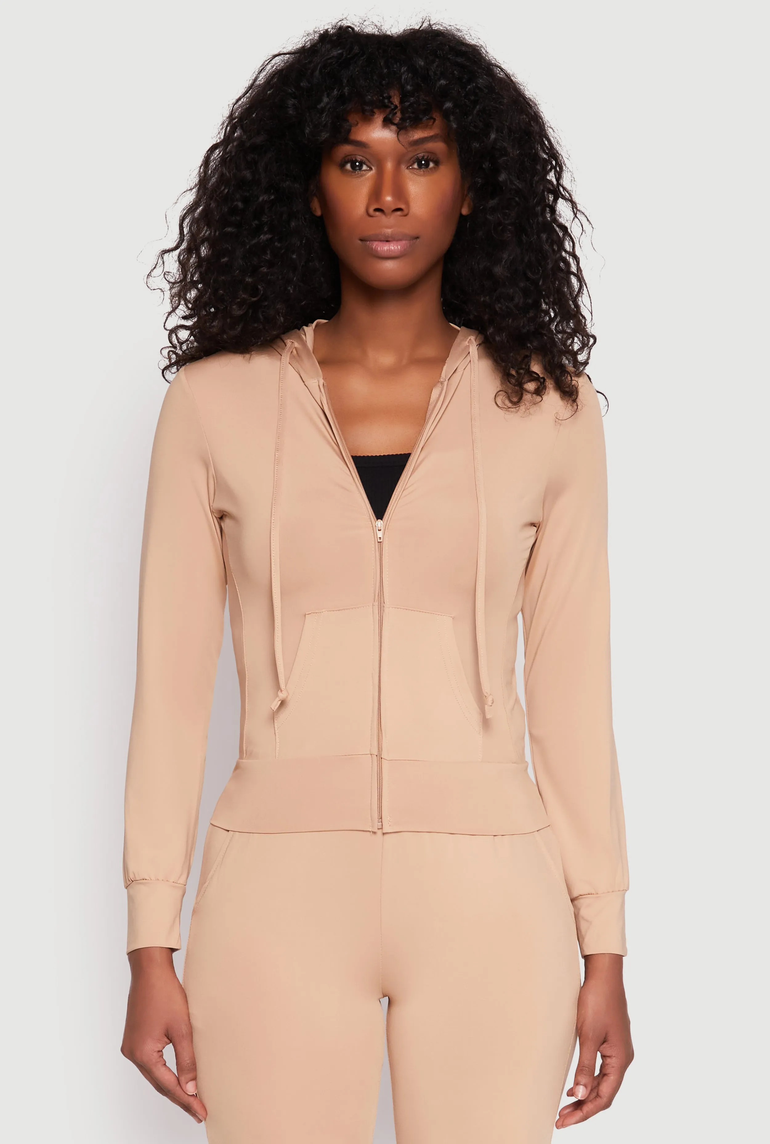 Daisy Soft Knit Front Zip Hoodie sold by Rainbow