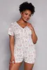 Plus Size Purrfect Cat Print Pajama Romper sold by Rainbow