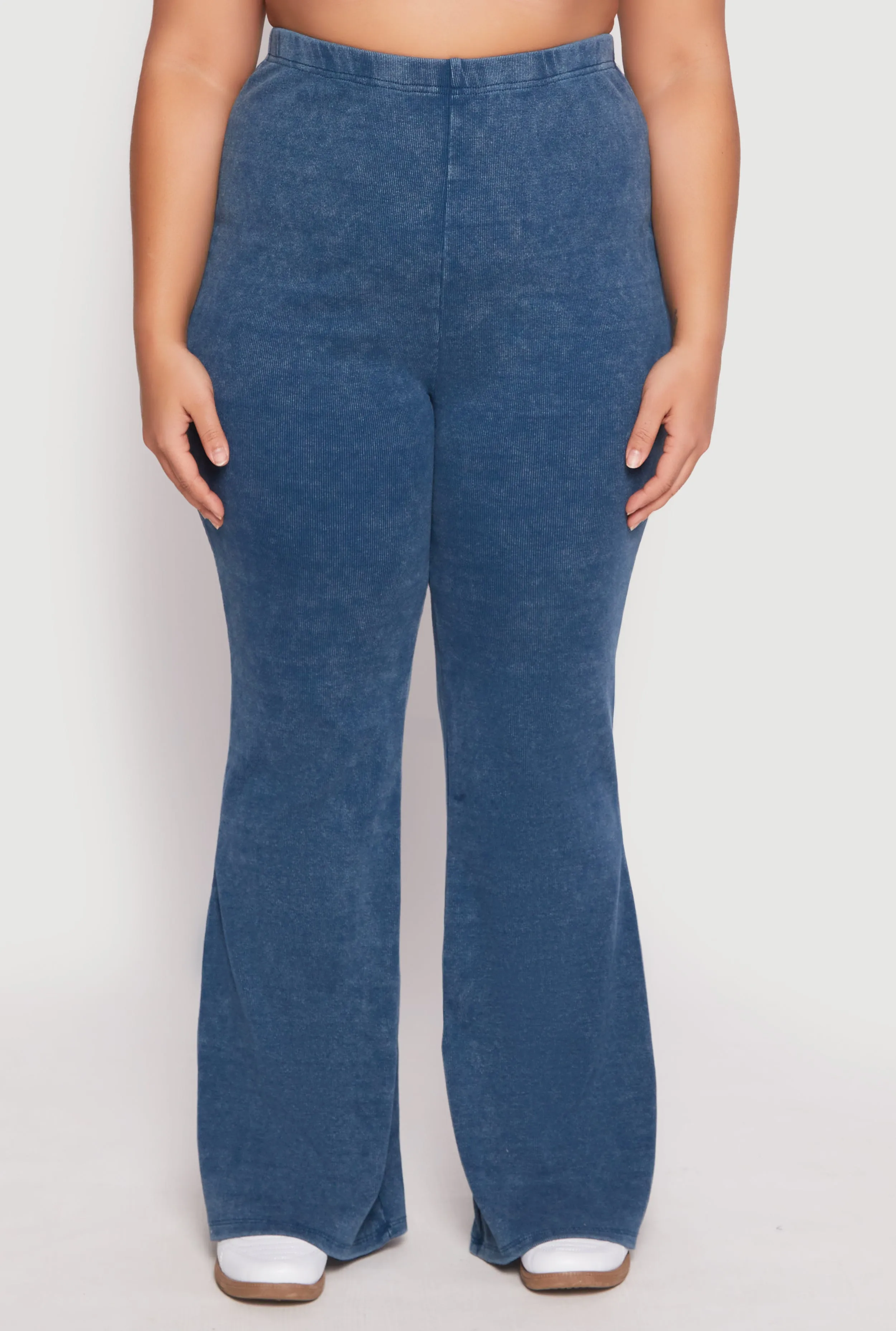 Plus Size Almost Famous Acid Wash Flare Pants sold by Rainbow product image thumbnail 2