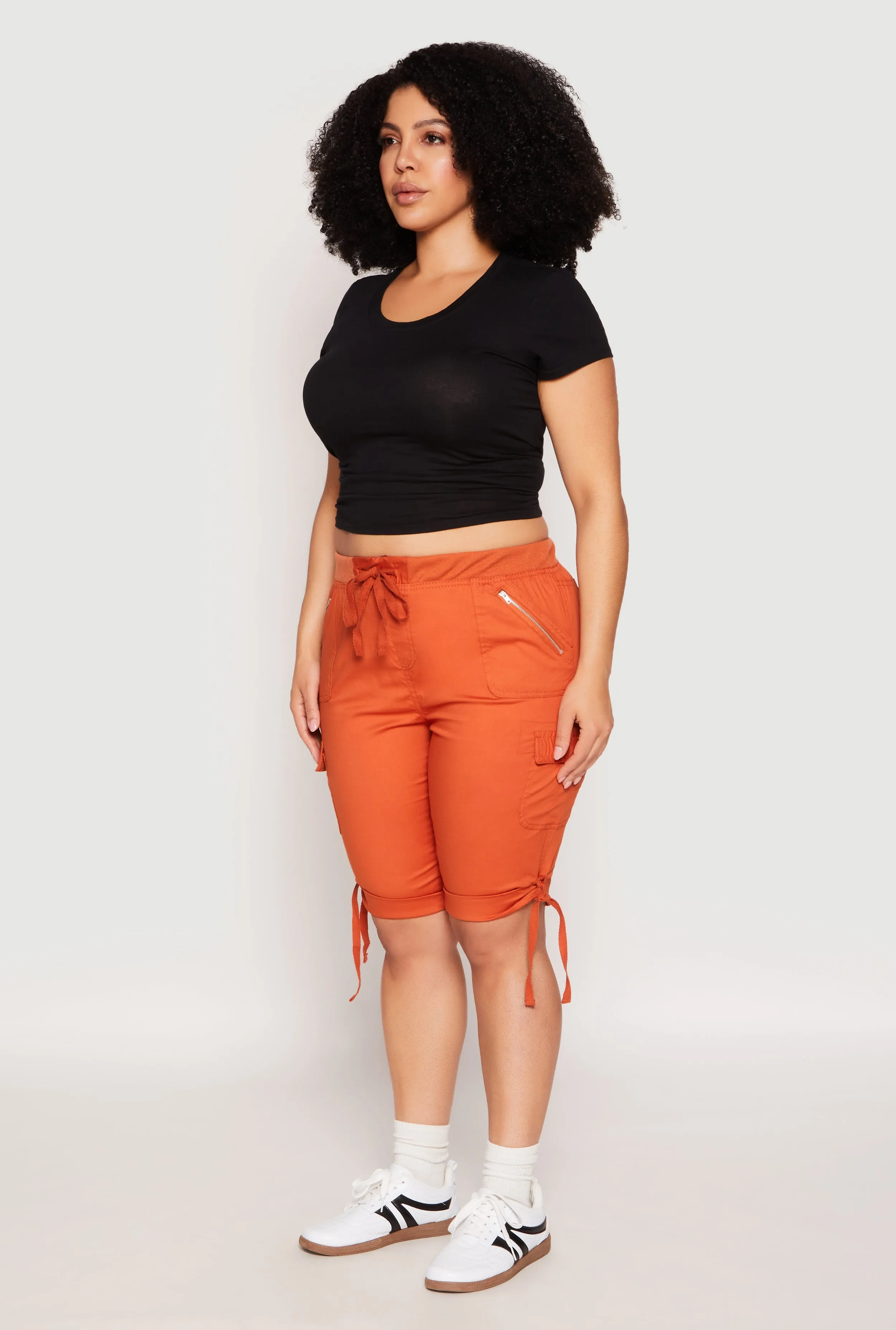 Plus Size Zip Pocket Bermuda Shorts sold by Rainbow product image thumbnail 2