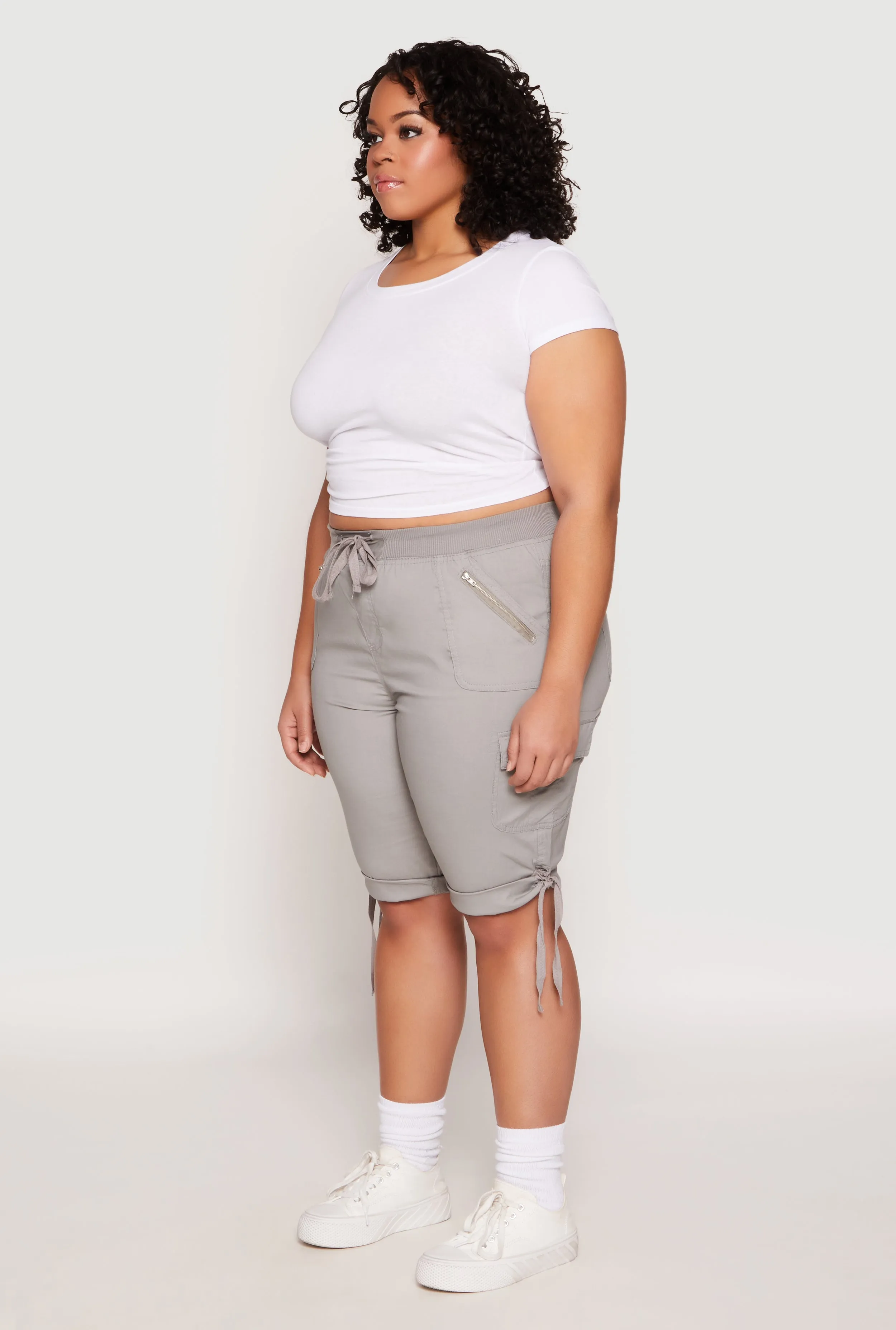 Plus Size Zip Pocket Bermuda Shorts sold by Rainbow product image thumbnail 2