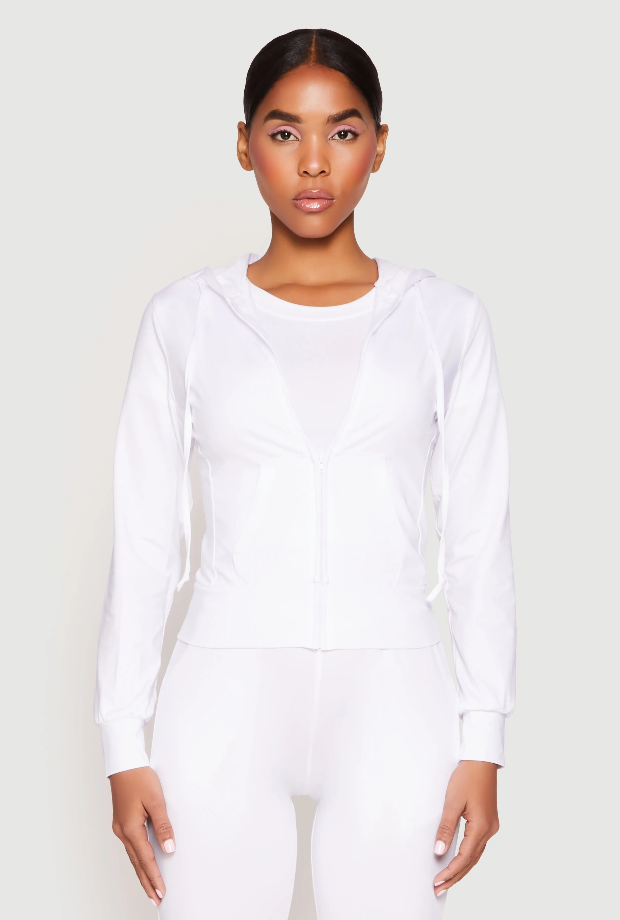 Daisy Soft Knit Front Zip Hoodie sold by Rainbow