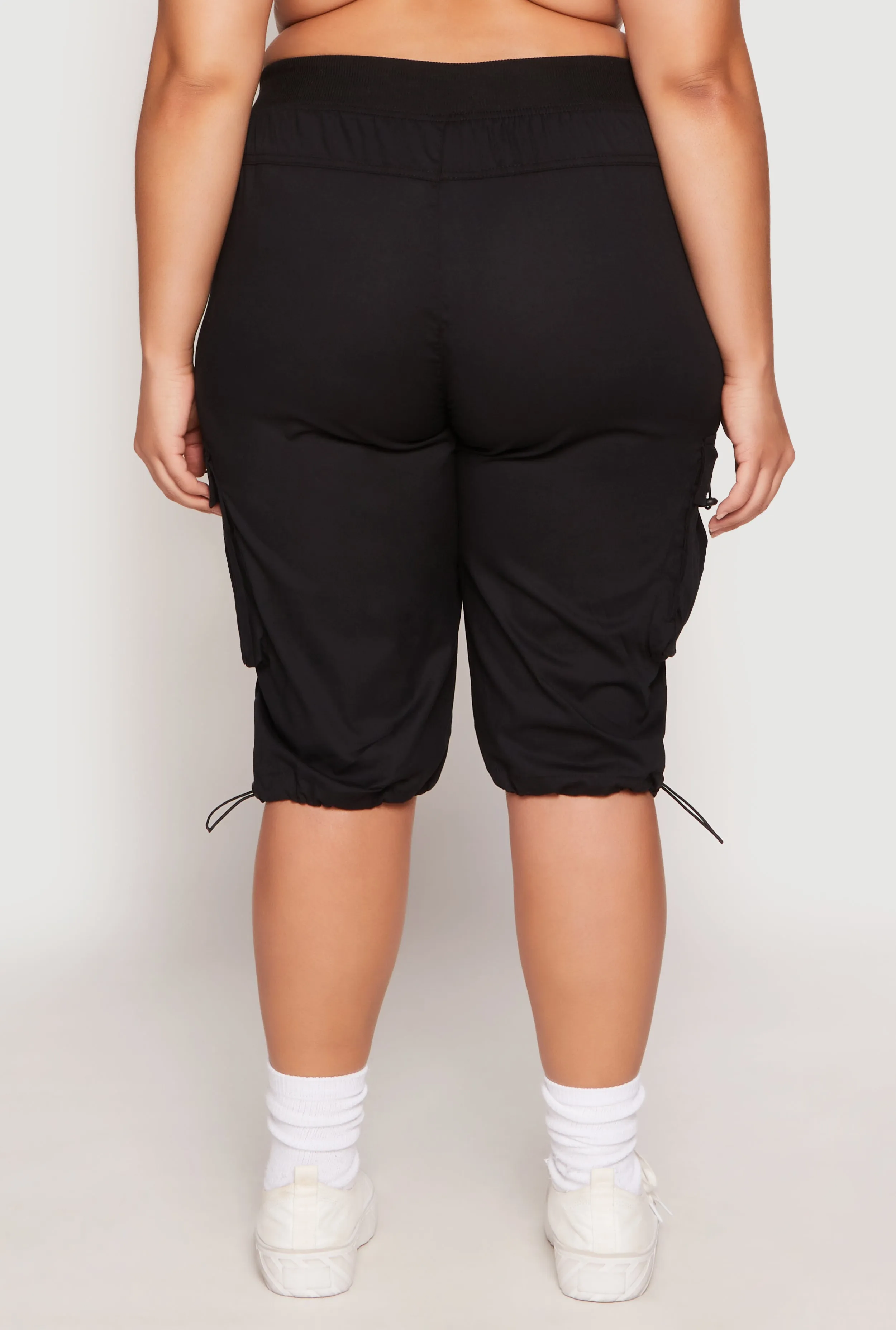 Plus Size Toggle Drawstring Bermuda Cargo Shorts sold by Rainbow product image thumbnail 5