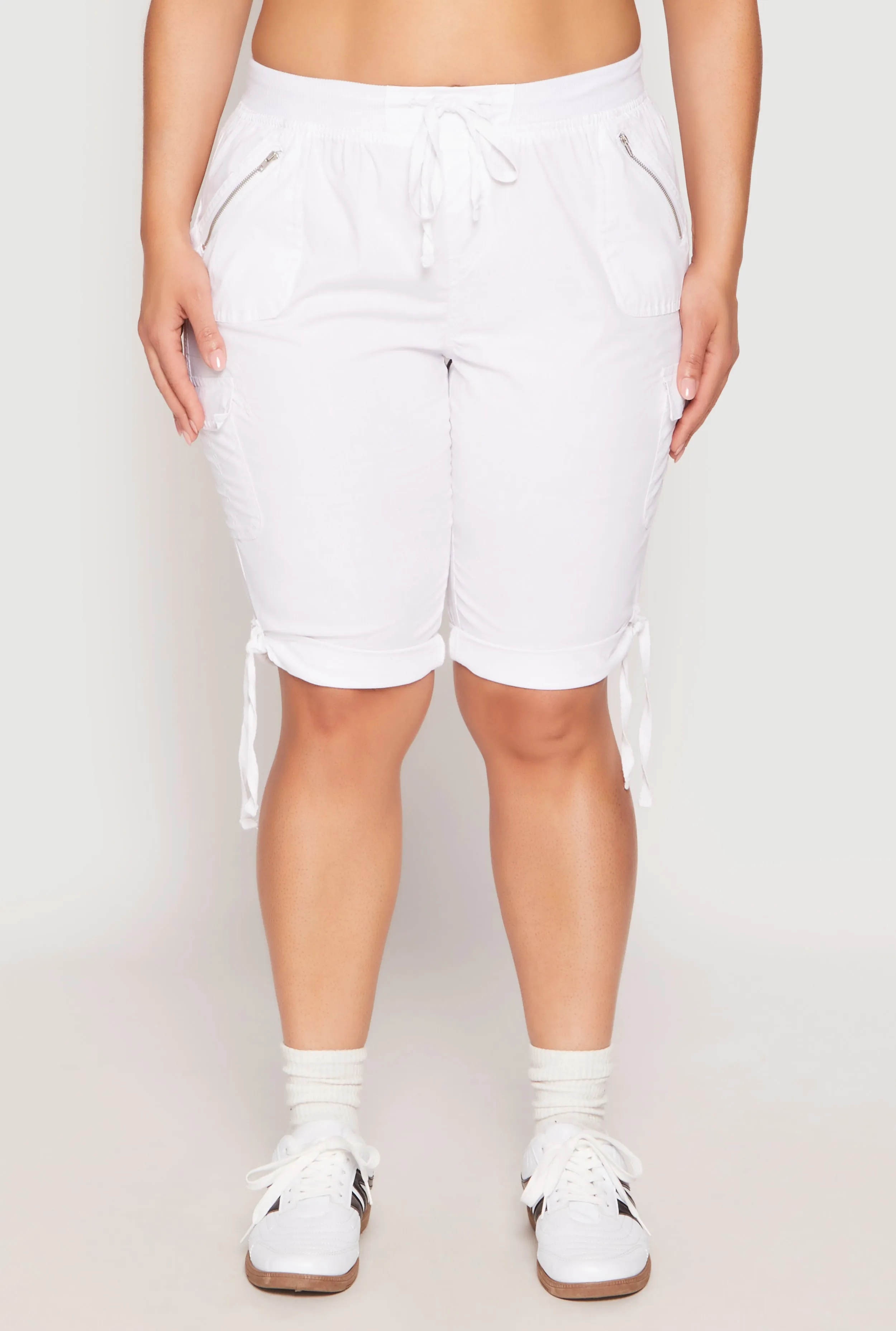 Plus Size Zip Pocket Bermuda Shorts sold by Rainbow product image thumbnail 3