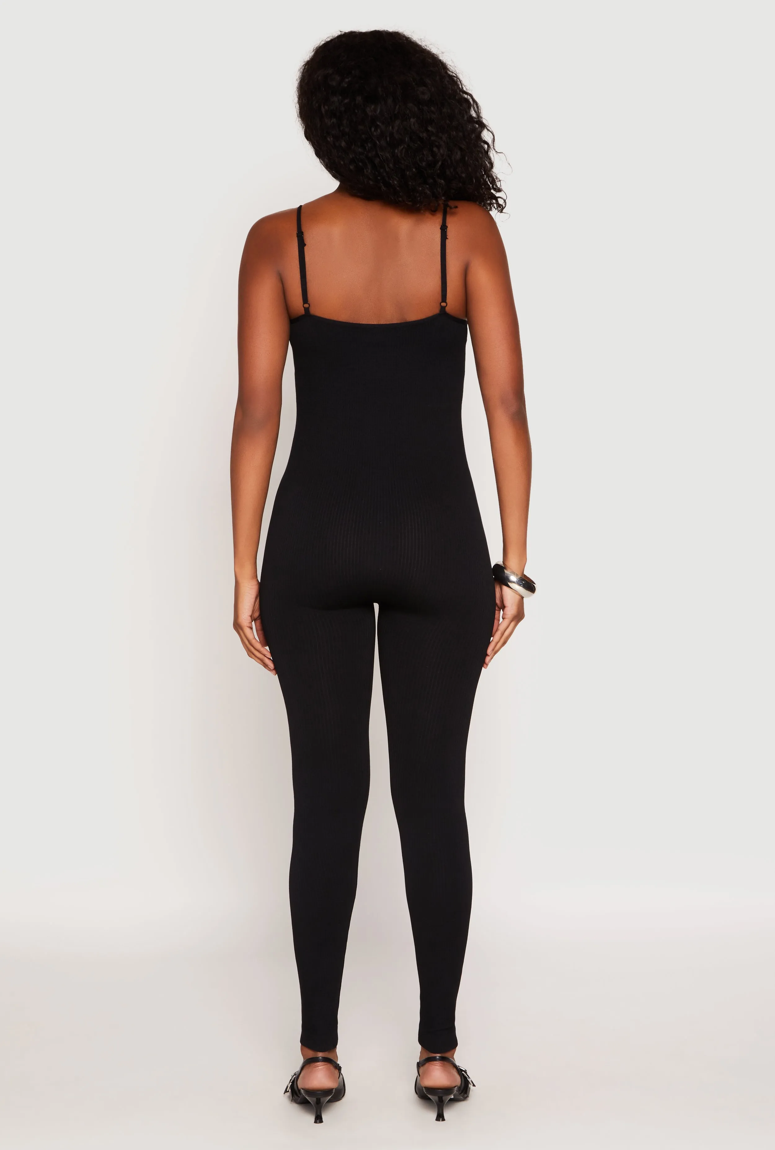 Seamless Ribbed Knit Cami Catsuit sold by Rainbow product image thumbnail 3