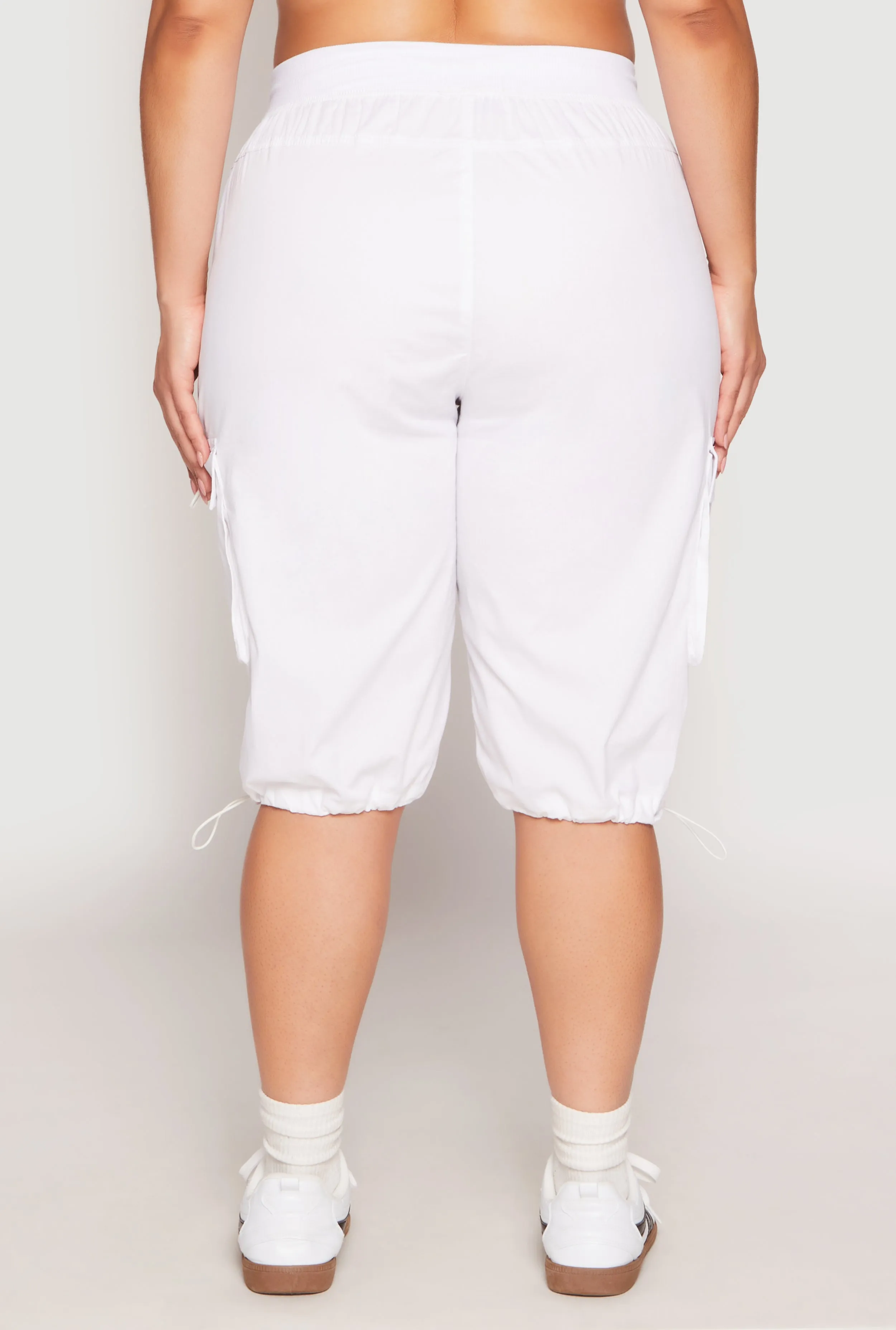 Plus Size Toggle Drawstring Bermuda Cargo Shorts sold by Rainbow product image thumbnail 5