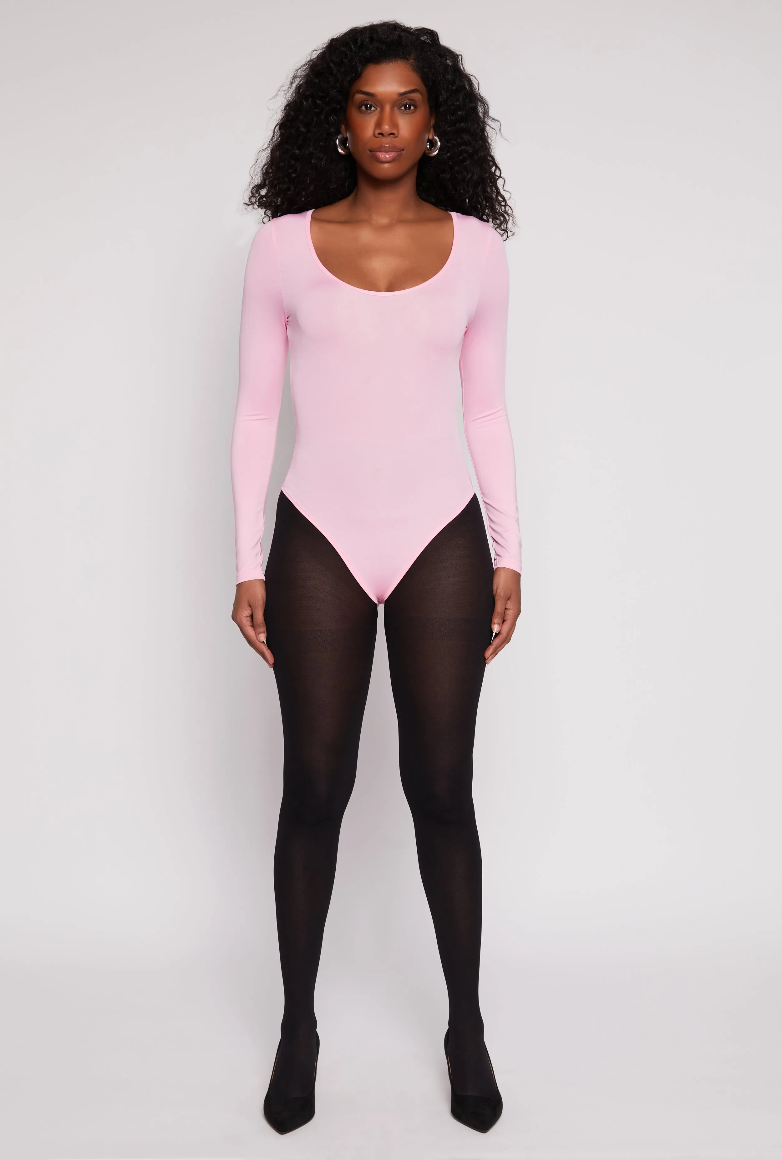 Daisy Scoop Neck Long Sleeve Bodysuit sold by Rainbow