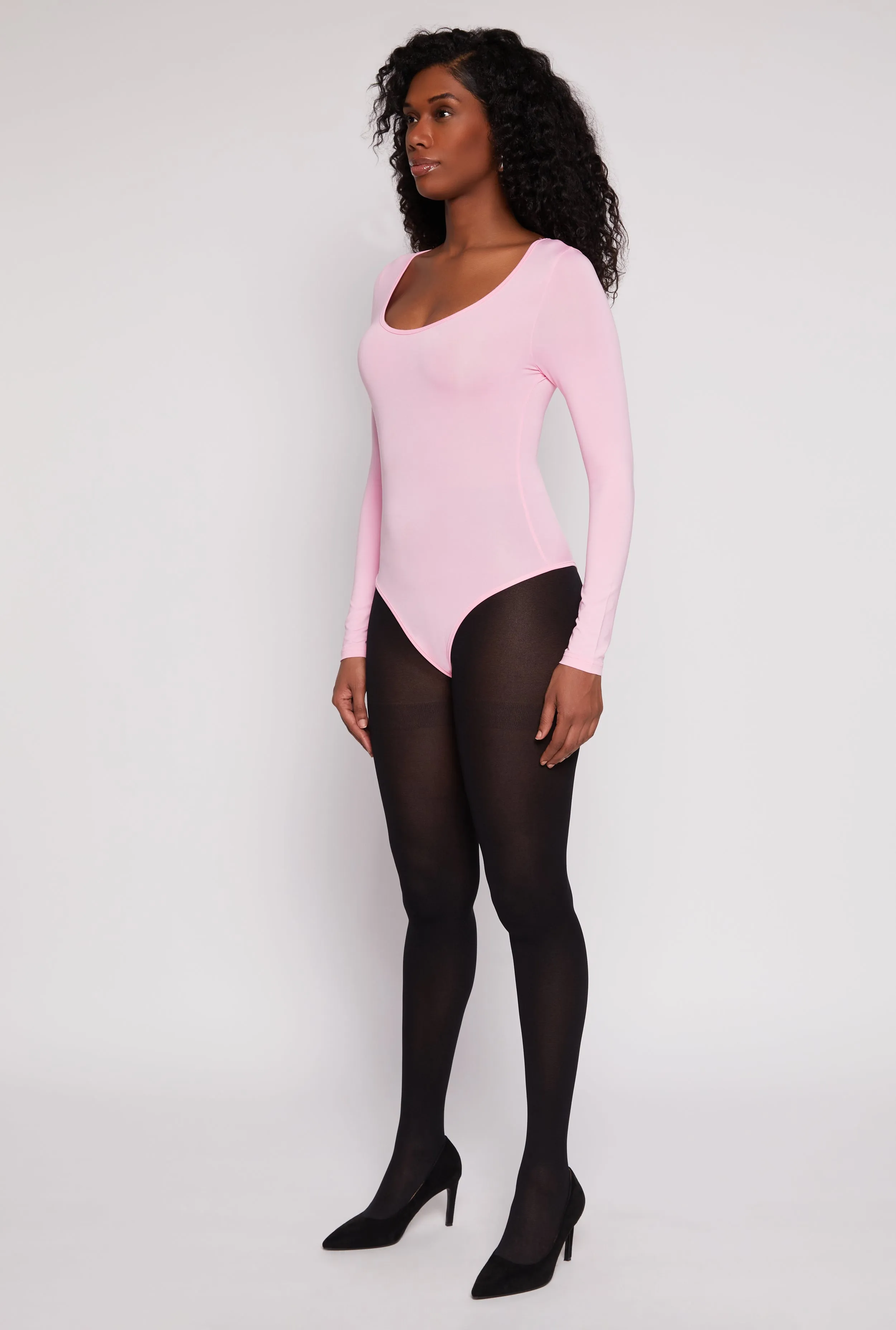 Daisy Scoop Neck Long Sleeve Bodysuit sold by Rainbow product image thumbnail 3