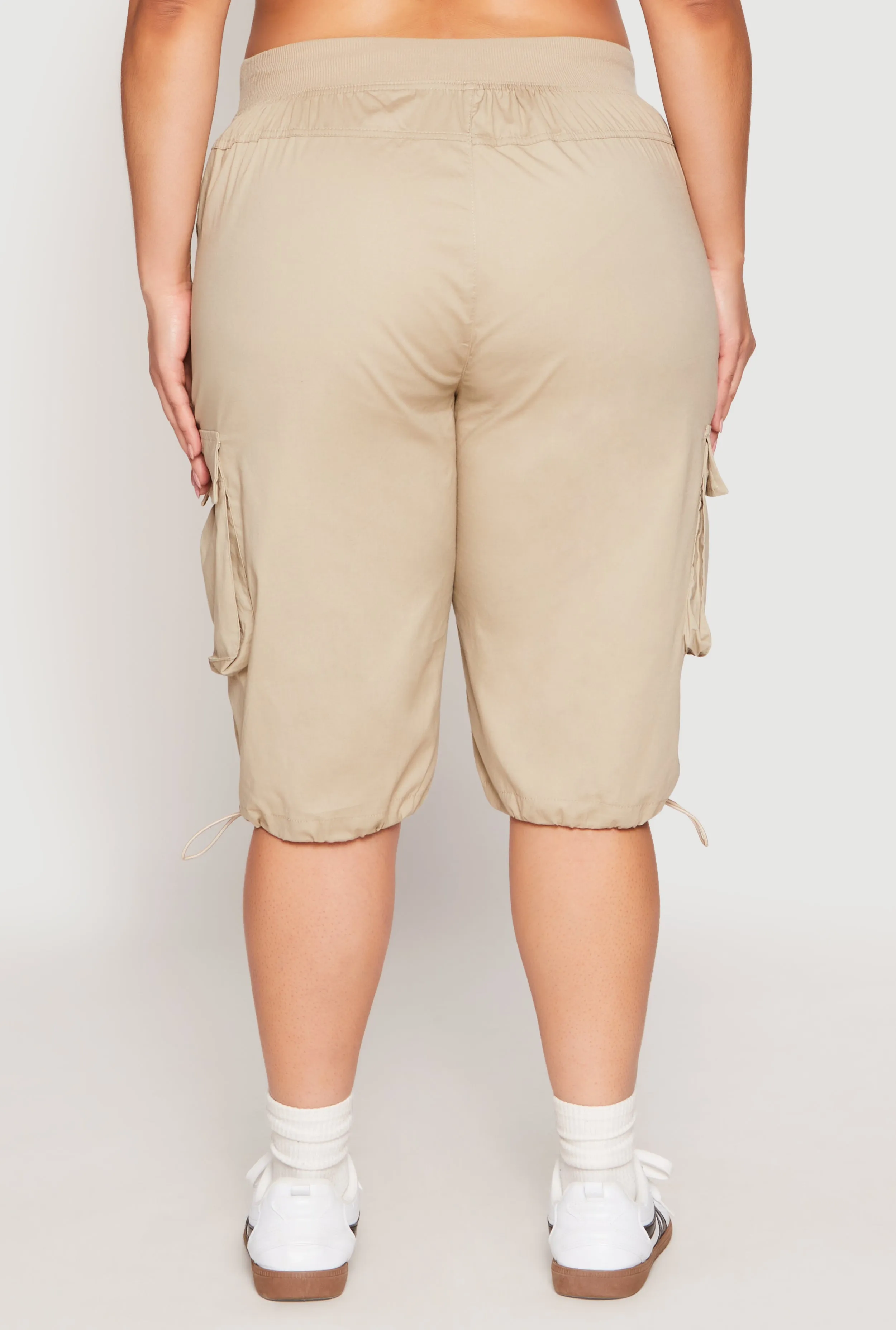 Plus Size Toggle Drawstring Bermuda Cargo Shorts sold by Rainbow product image thumbnail 5