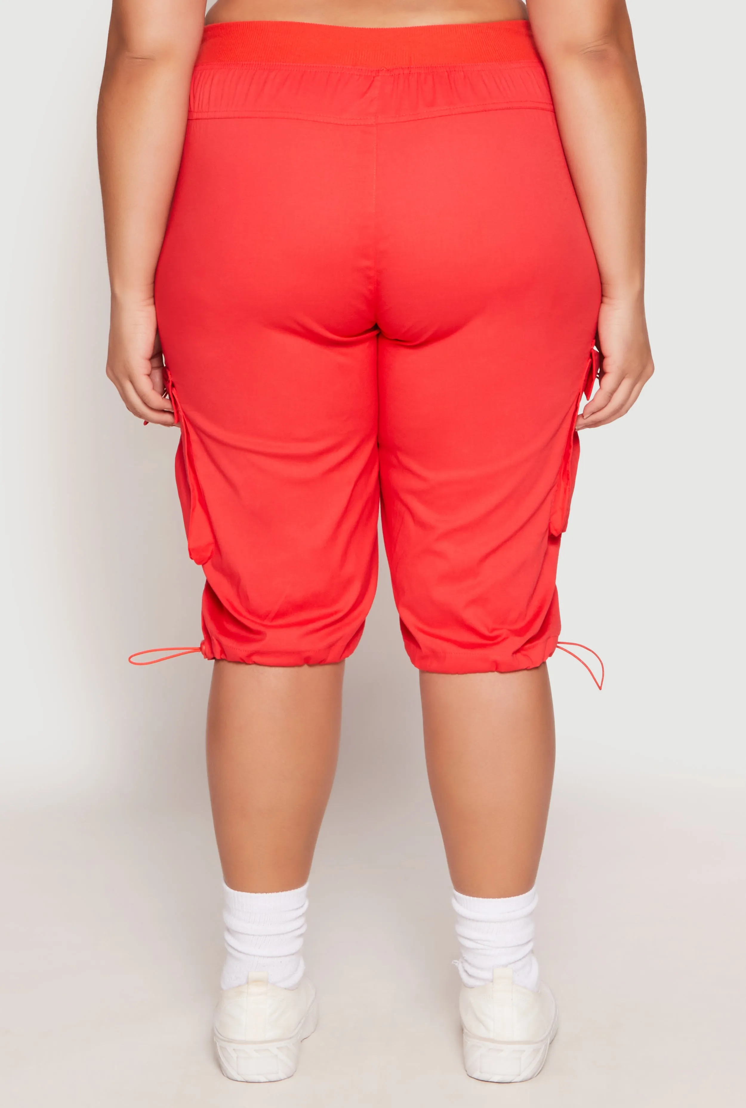 Plus Size Toggle Drawstring Bermuda Cargo Shorts sold by Rainbow product image thumbnail 5