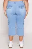 Plus Size VIP Cargo Capri Jeans sold by Rainbow