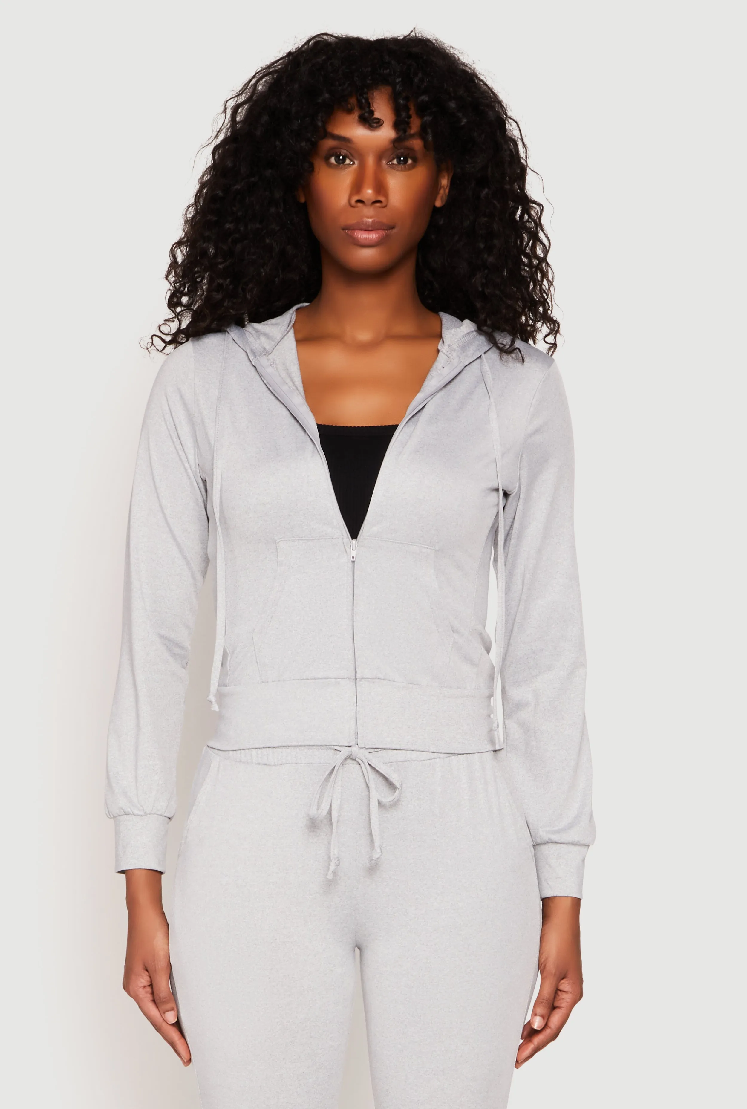 Daisy Soft Knit Front Zip Hoodie sold by Rainbow