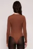Daisy Crew Neck Long Sleeve Bodysuit sold by Rainbow