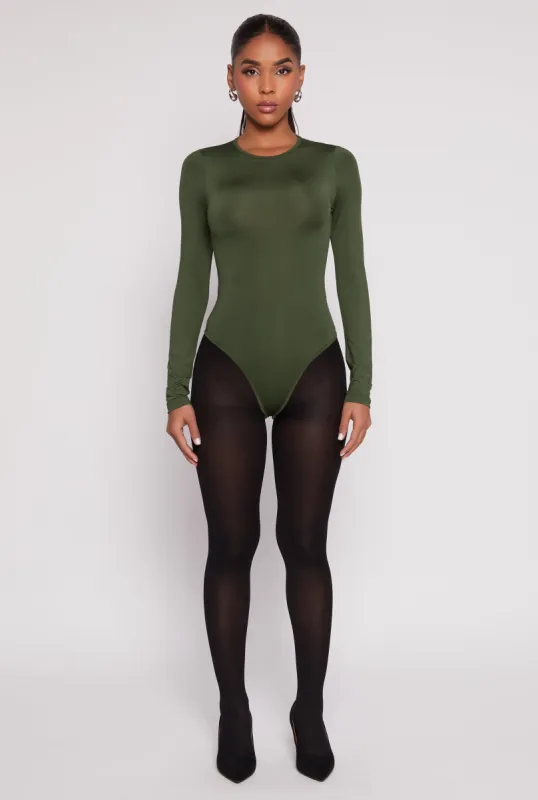 Daisy Crew Neck Long Sleeve Bodysuit sold by Rainbow
