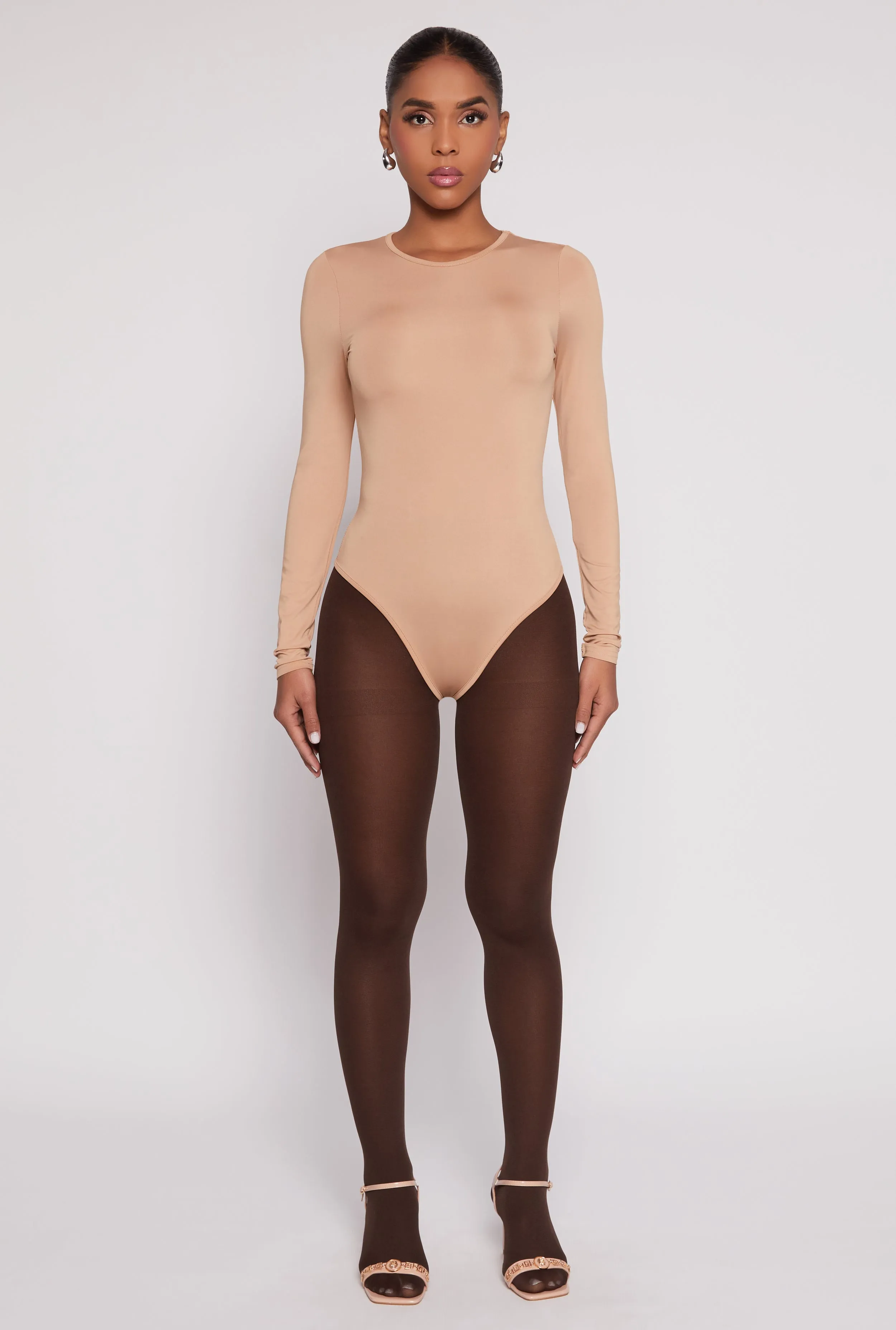 Daisy Crew Neck Long Sleeve Bodysuit sold by Rainbow