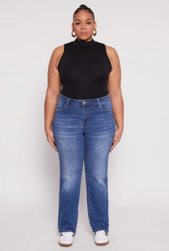 Plus Size Sleeveless Mock Neck Top sold by Rainbow