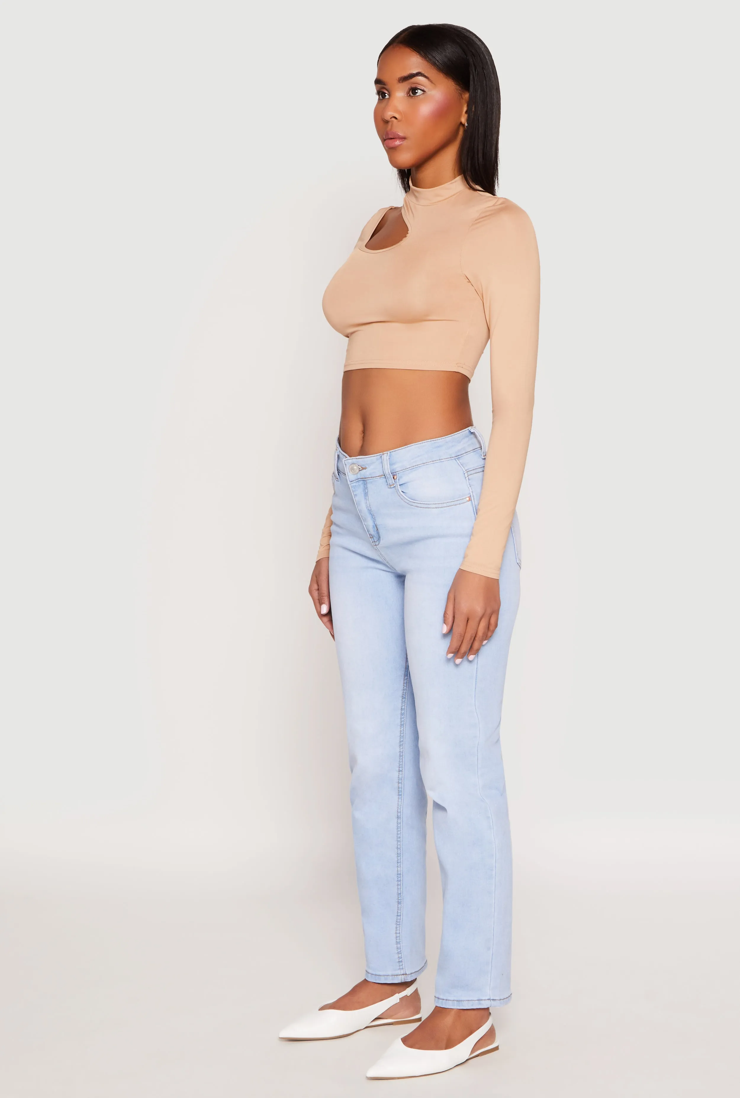 Daisy Keyhole Shoulder Crop Top sold by Rainbow product image thumbnail 3