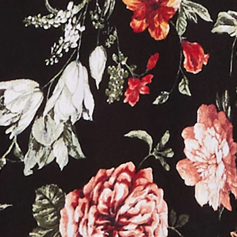 Floral Sharkbite Hem V Neck Dress sold by Rainbow product image thumbnail 4