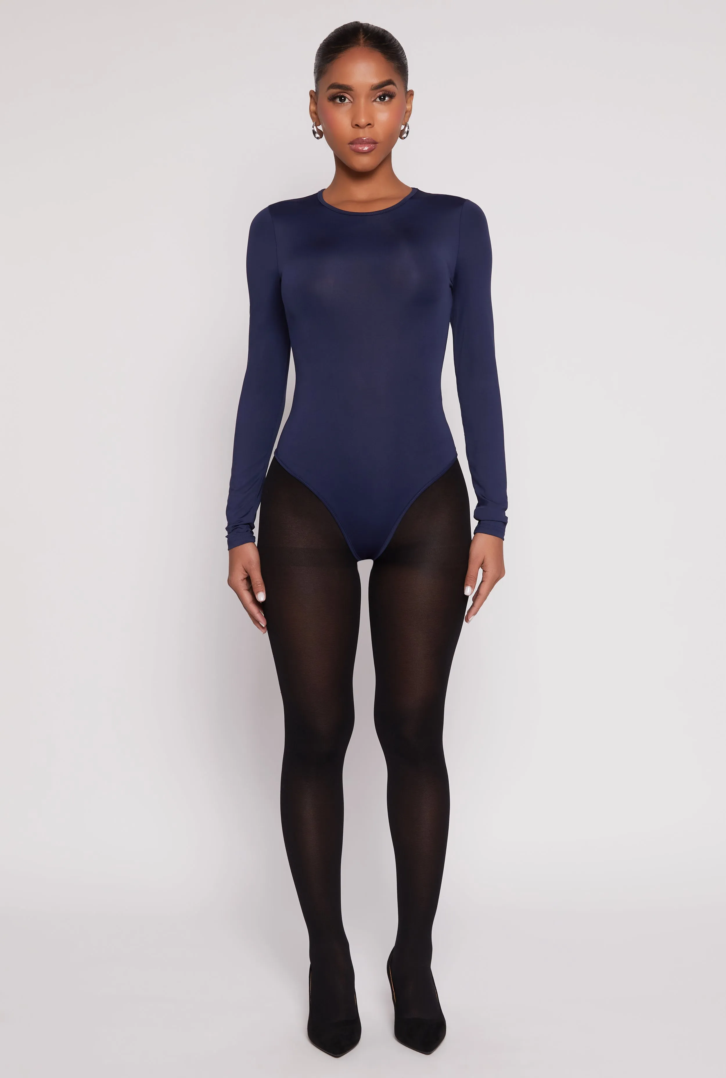 Daisy Crew Neck Long Sleeve Bodysuit sold by Rainbow