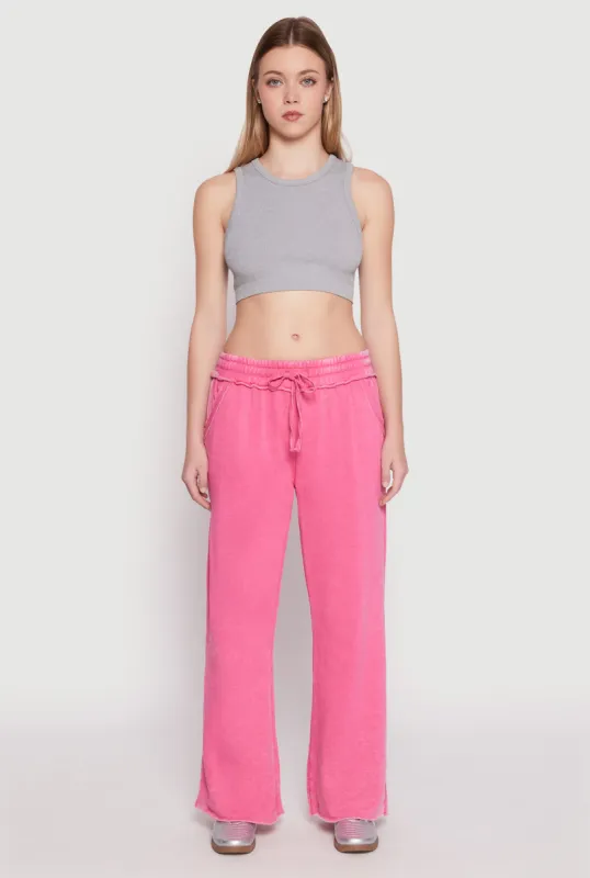 Frayed Acid Wash Sweatpants sold by Rainbow