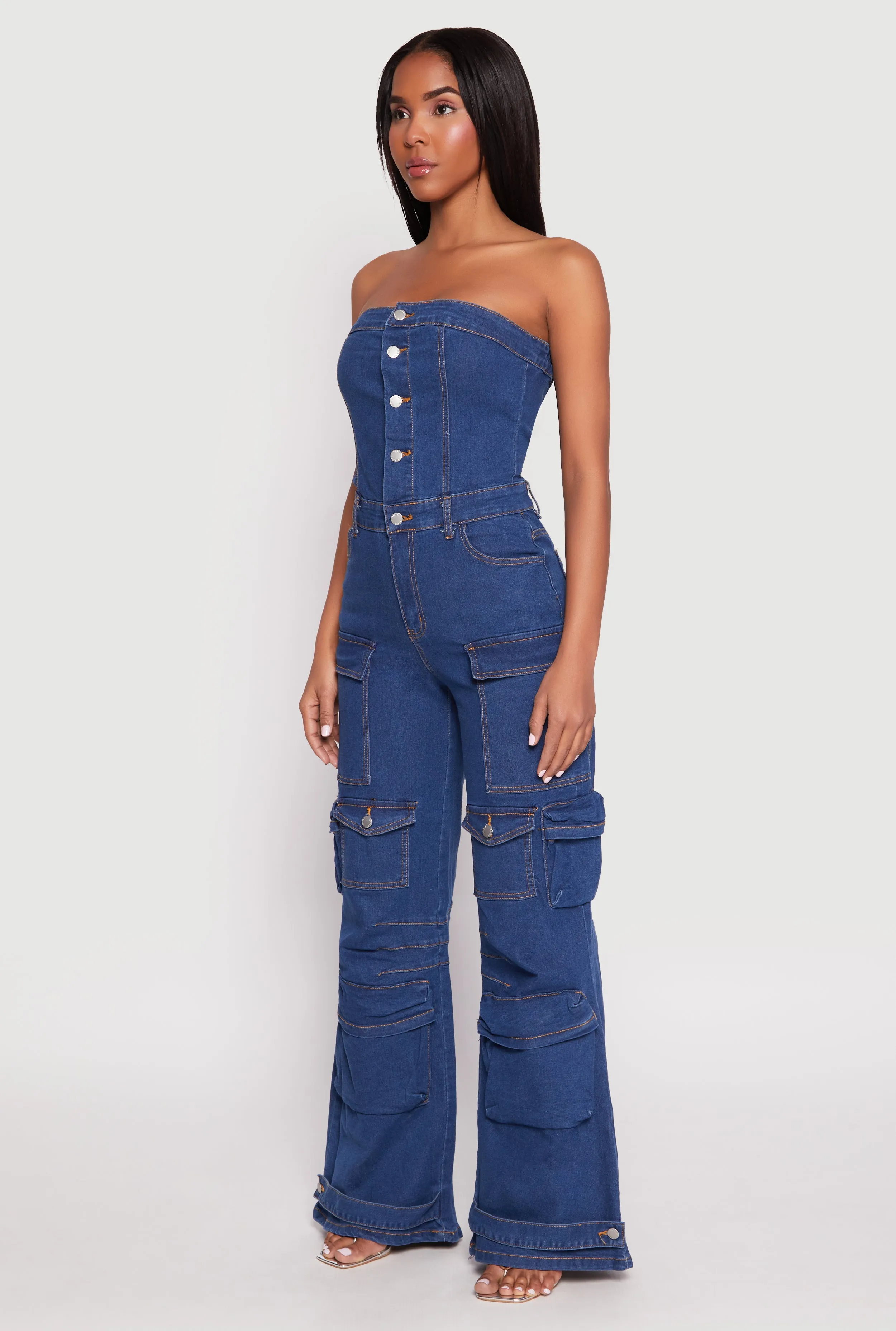 Daisy Denim Cargo Pocket Jumpsuit sold by Rainbow product image thumbnail 2