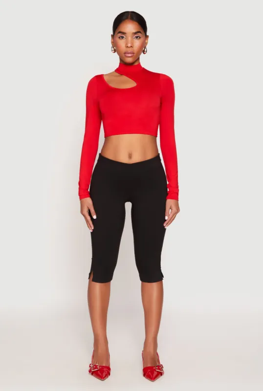 Daisy Keyhole Shoulder Crop Top sold by Rainbow