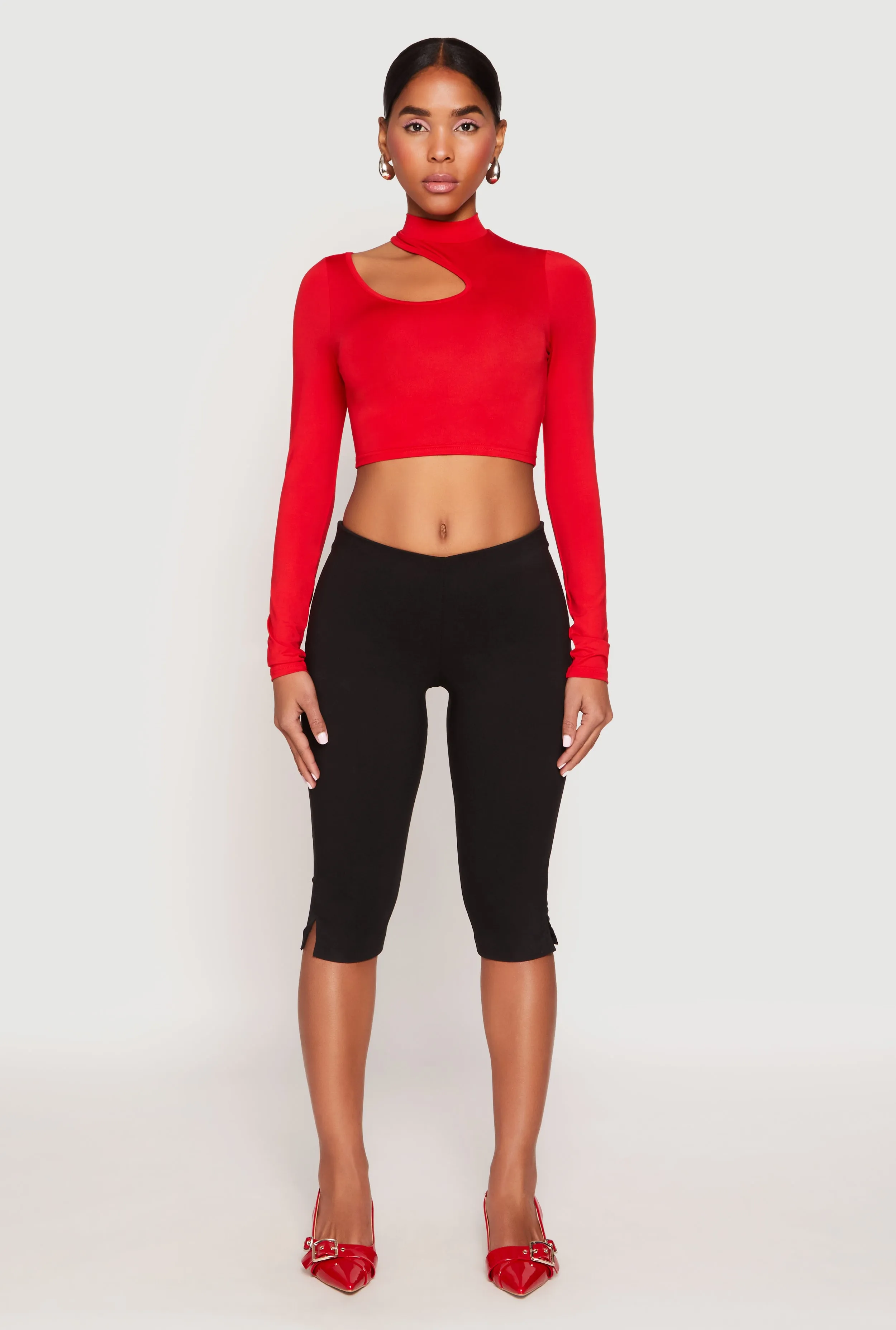 Daisy Keyhole Shoulder Crop Top sold by Rainbow