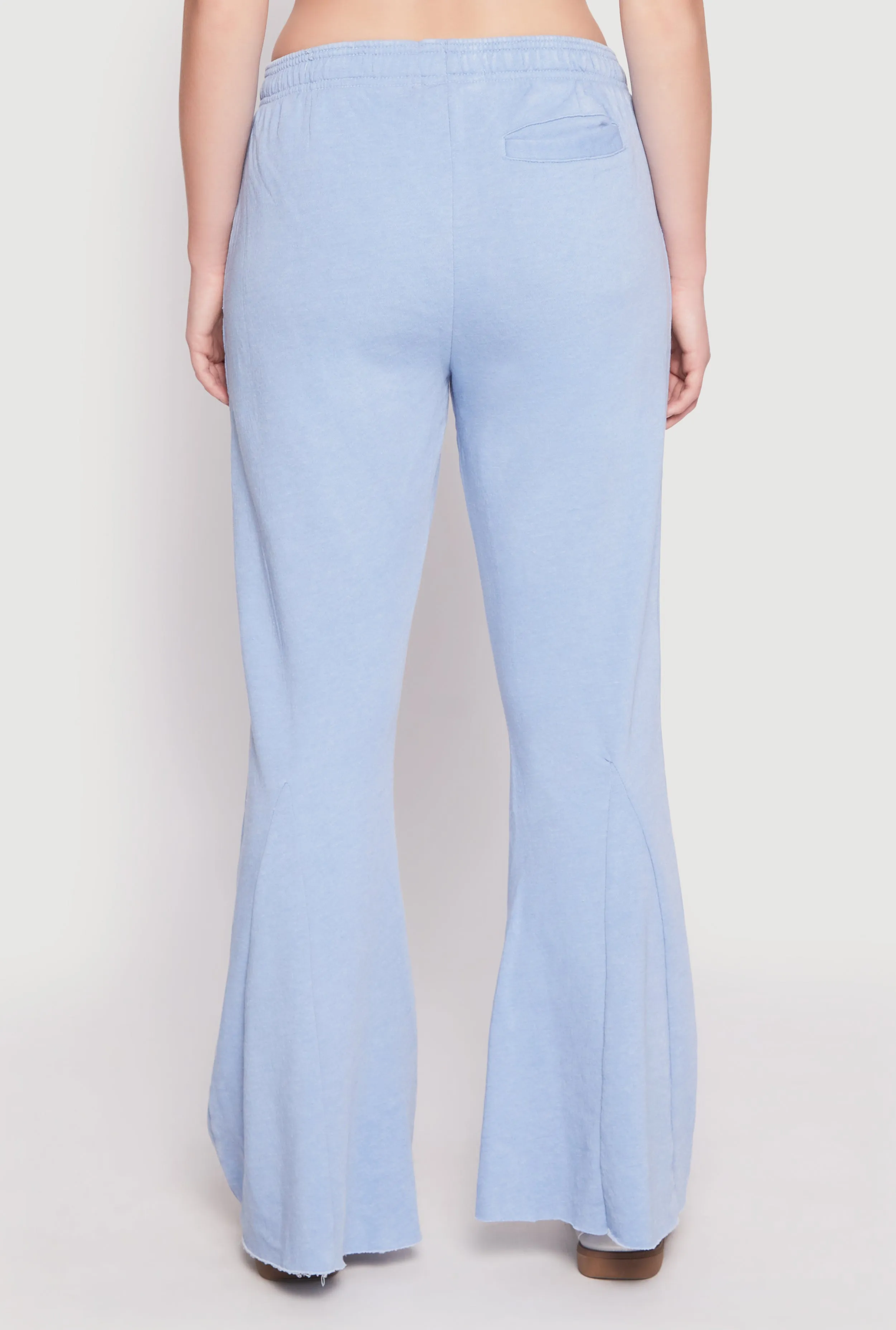 Brushed Knit Acid Wash Flare Sweatpants sold by Rainbow product image thumbnail 5