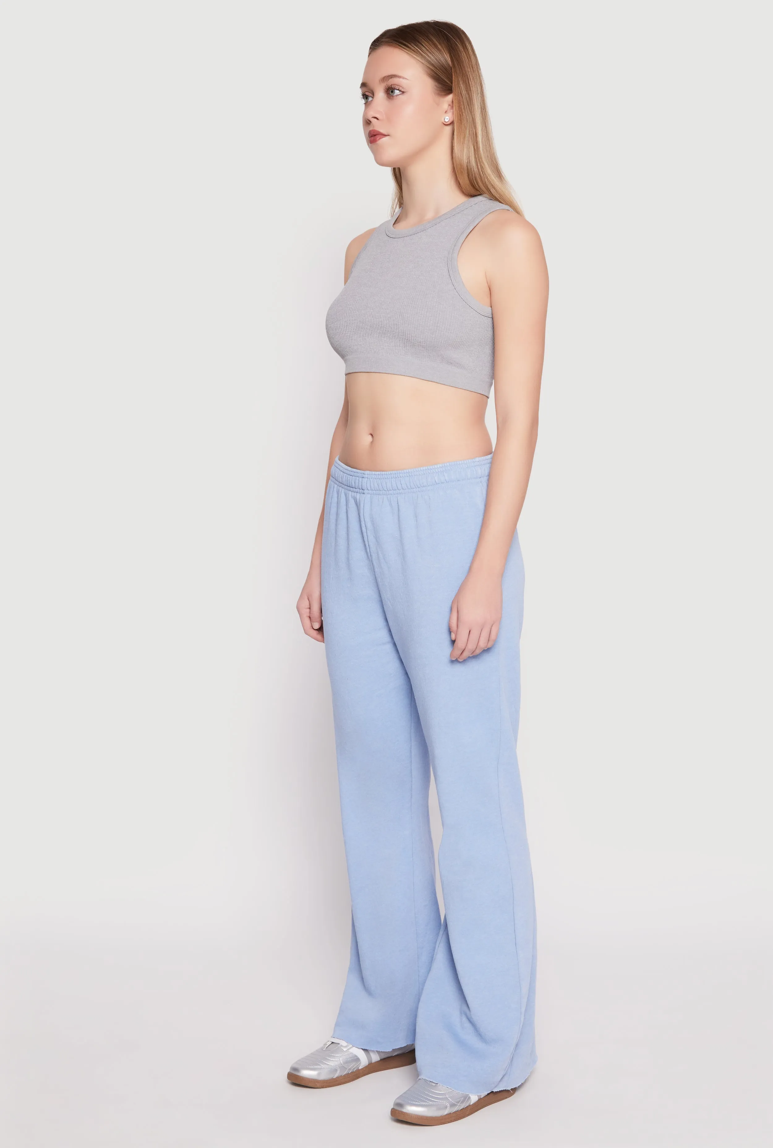 Brushed Knit Acid Wash Flare Sweatpants sold by Rainbow product image thumbnail 2