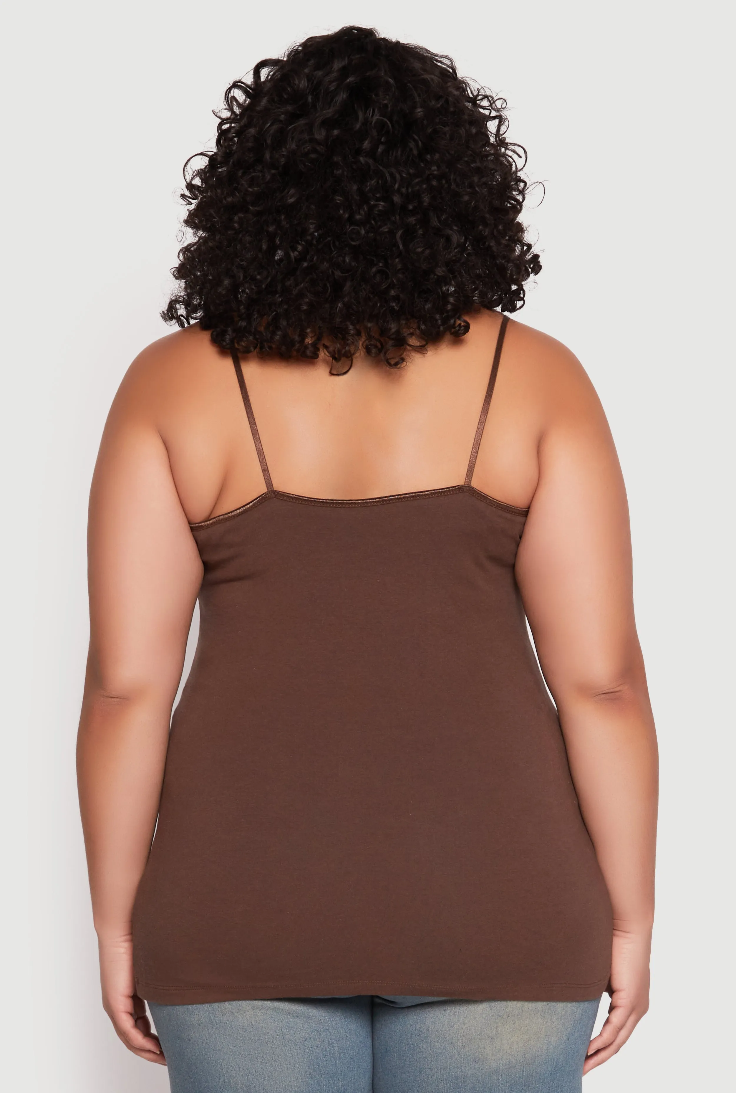 Plus Size Basic Cotton Scoop Neck Cami sold by Rainbow product image thumbnail 5