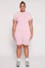 Plus Size Acid Wash Biker Romper sold by Rainbow
