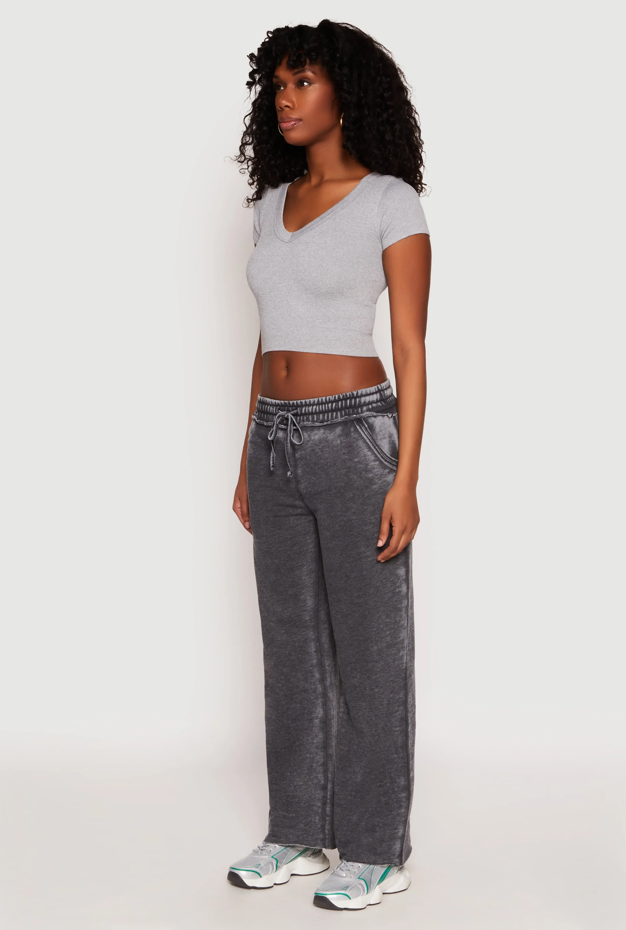 Frayed Acid Wash Sweatpants sold by Rainbow product image thumbnail 2