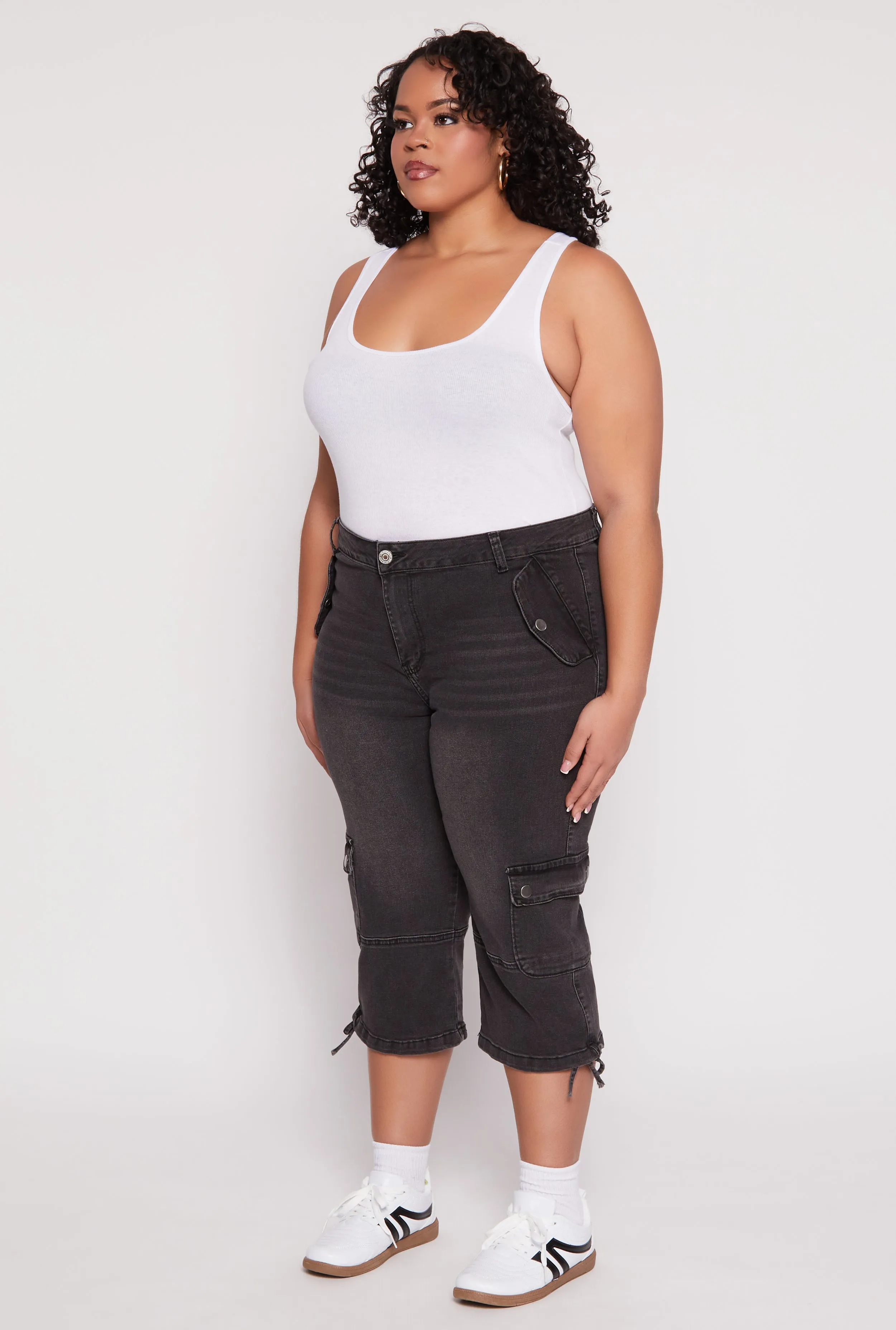 Plus Size VIP Cargo Capri Jeans sold by Rainbow product image thumbnail 2