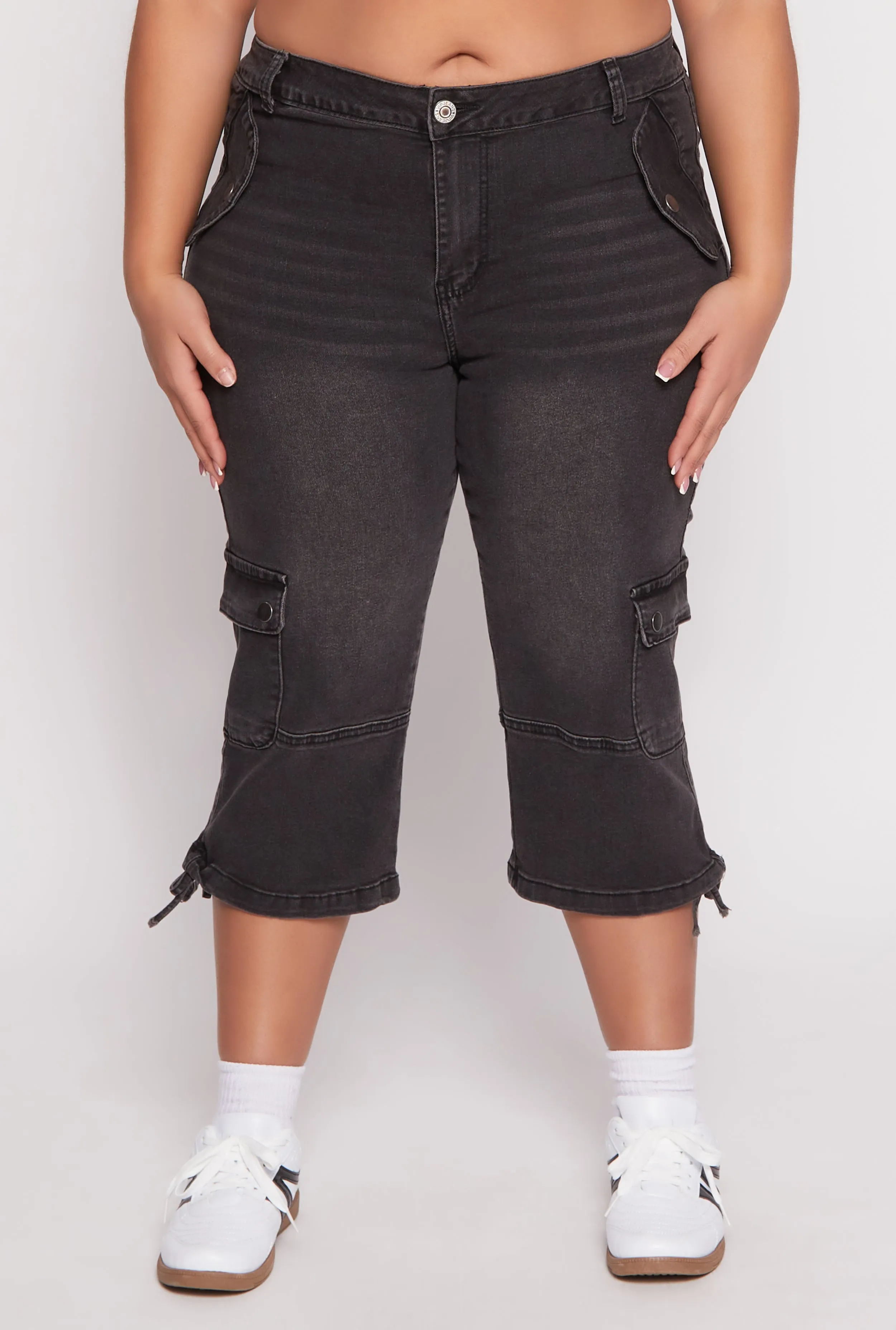 Plus Size VIP Cargo Capri Jeans sold by Rainbow product image thumbnail 3