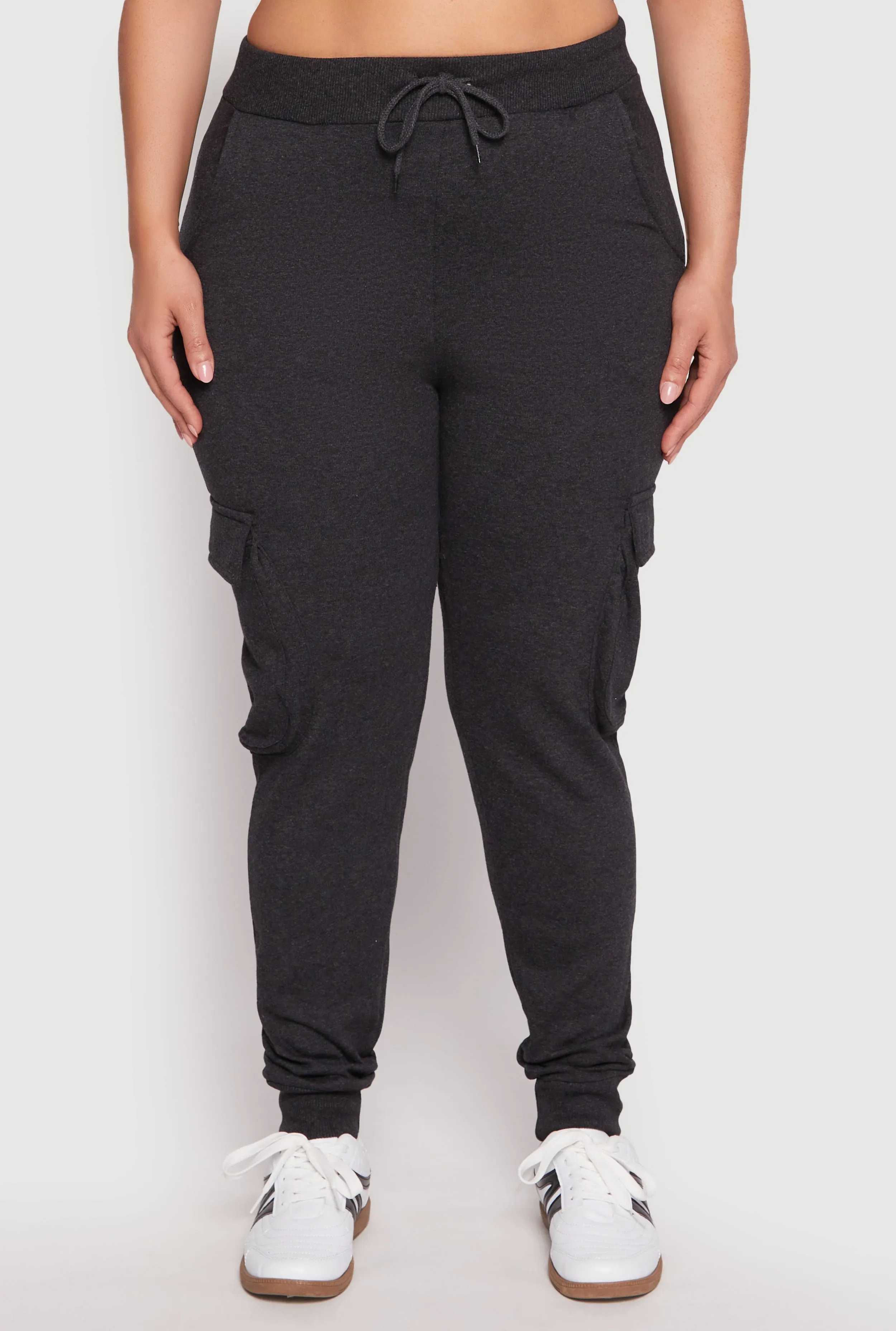 Plus Size Cargo Pocket High Waisted Joggers sold by Rainbow product image thumbnail 3