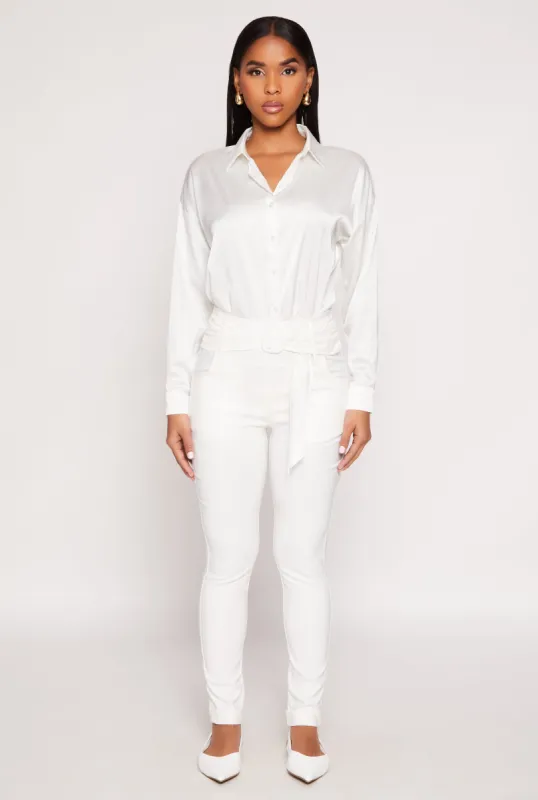 Belted Front Dress Pants sold by Rainbow