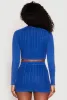 Cable Knit Button Front Cropped Cardigan sold by Rainbow