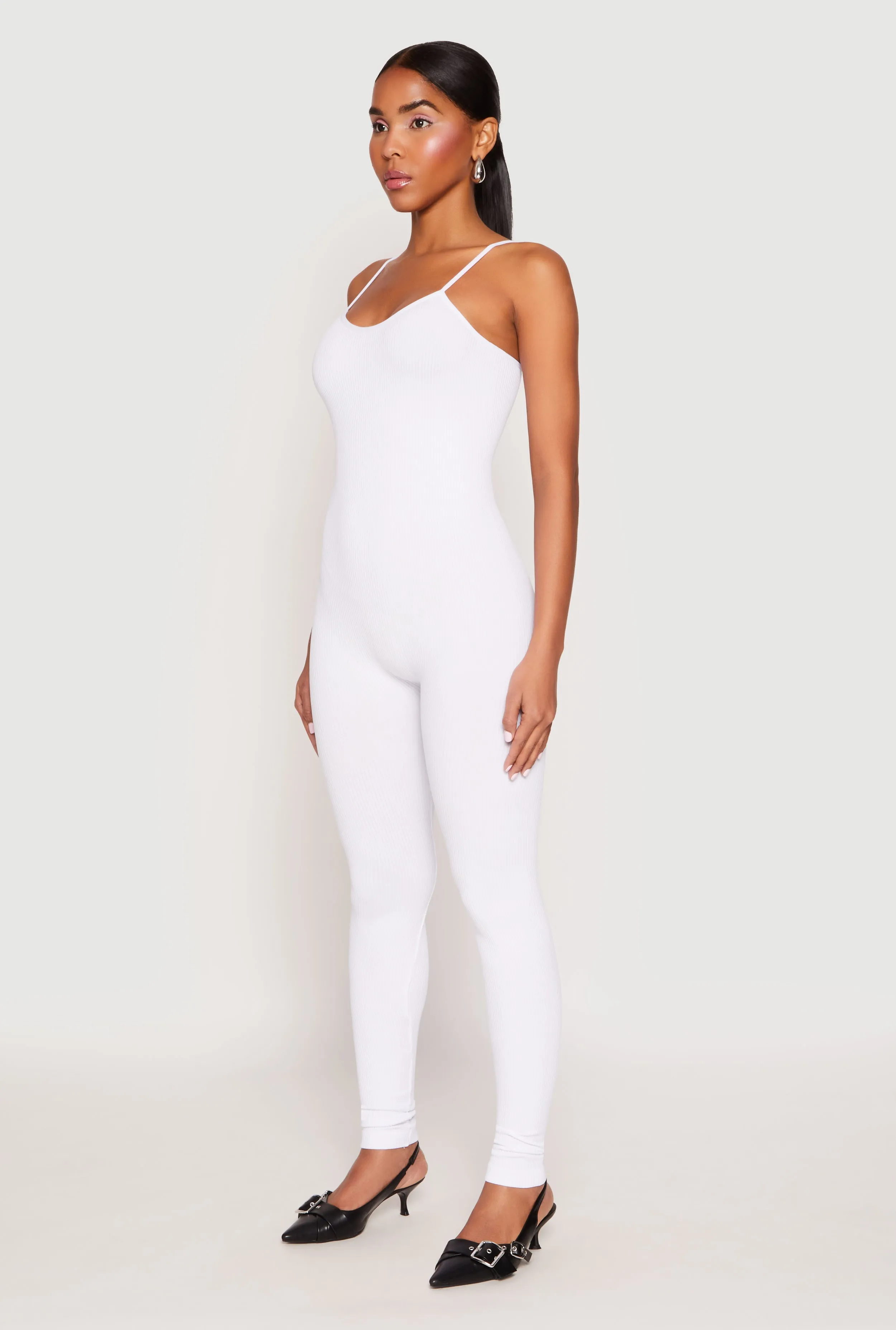 Seamless Ribbed Knit Cami Catsuit sold by Rainbow product image thumbnail 2