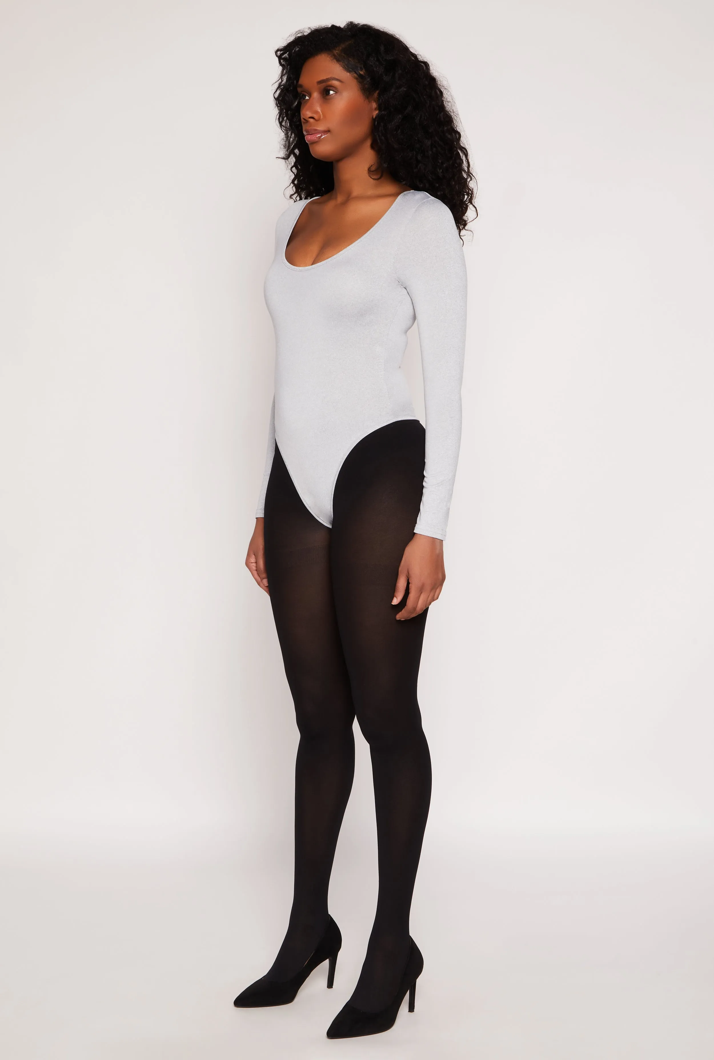 Daisy Scoop Neck Long Sleeve Bodysuit sold by Rainbow product image thumbnail 3