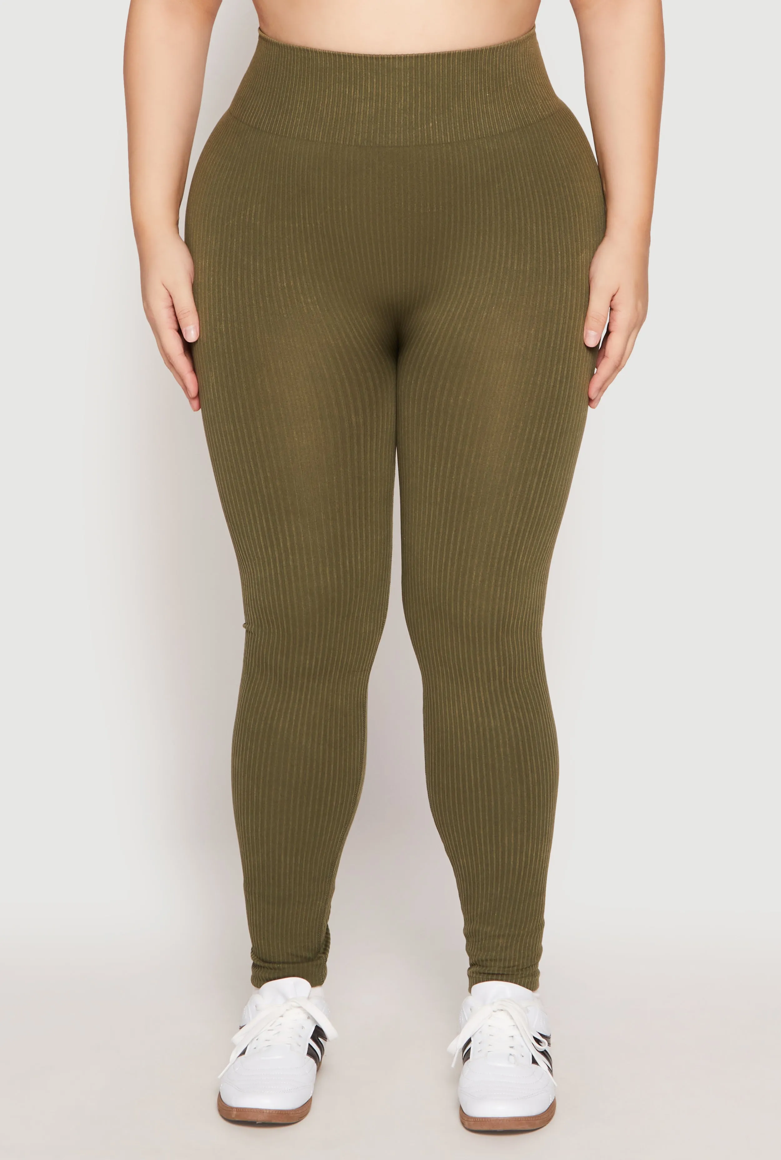 Plus Size Seamless Acid Wash High Waist Leggings sold by Rainbow product image thumbnail 2