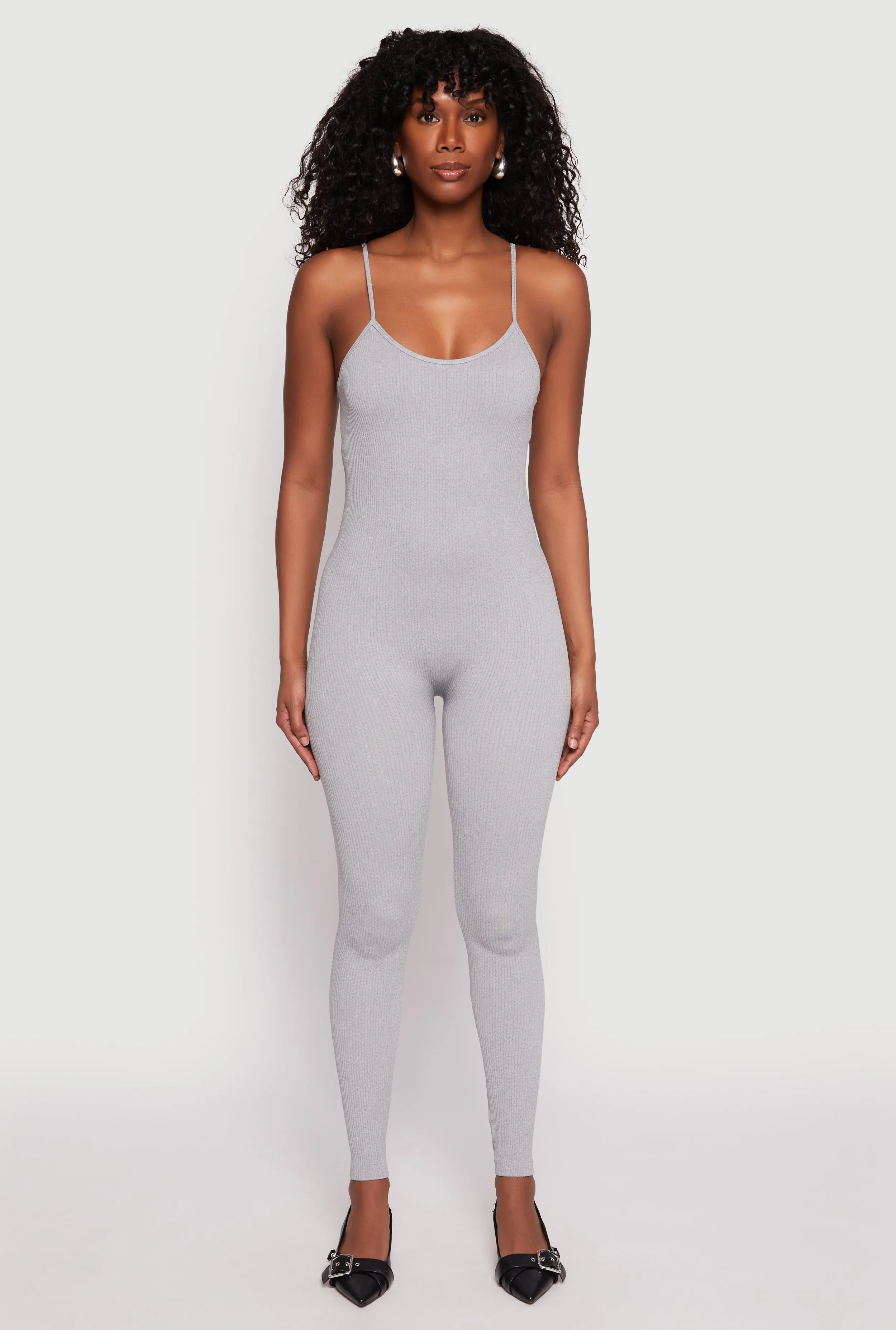 Seamless Ribbed Knit Cami Catsuit sold by Rainbow