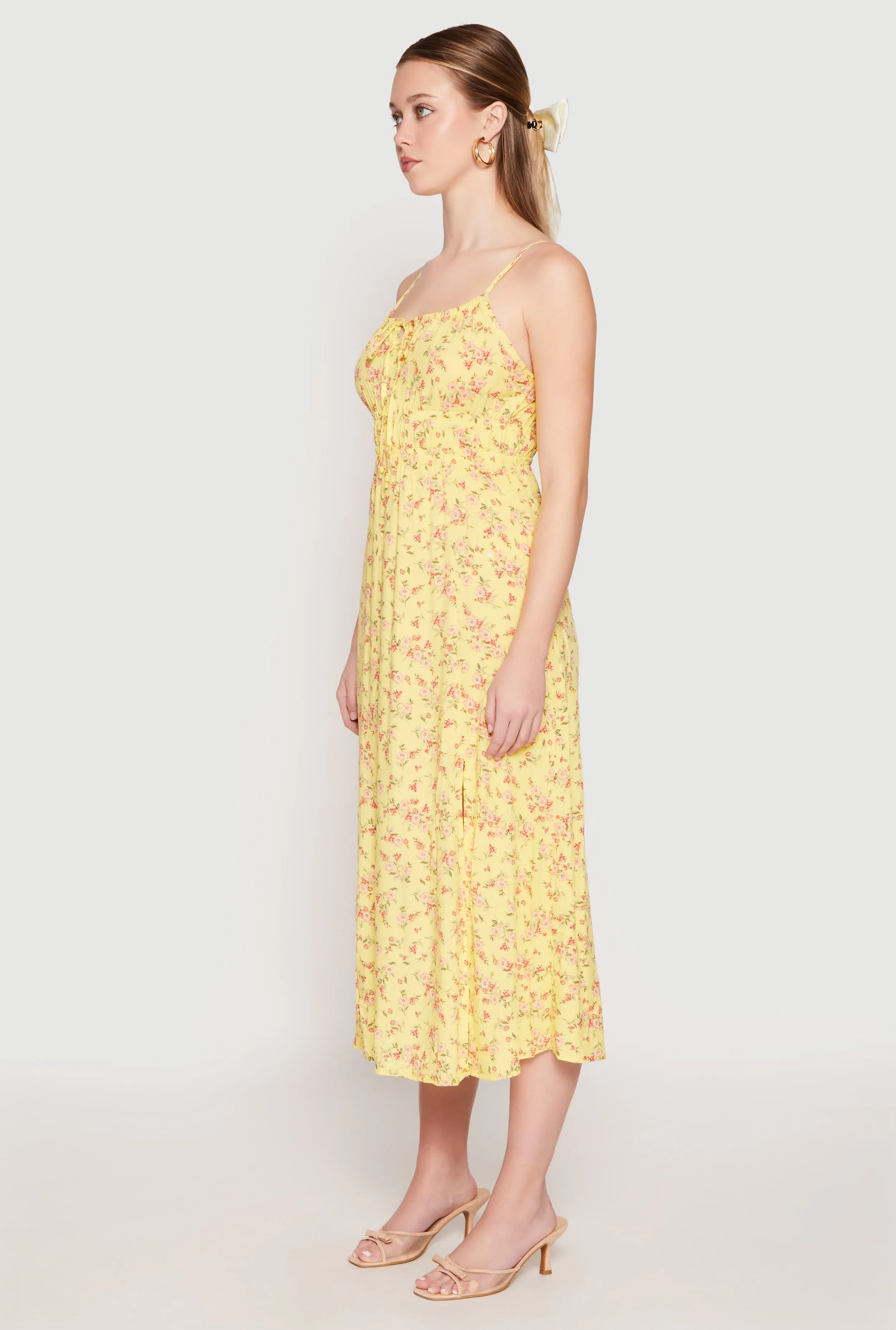 Floral Double Slit Midi Dress sold by Rainbow product image thumbnail 2