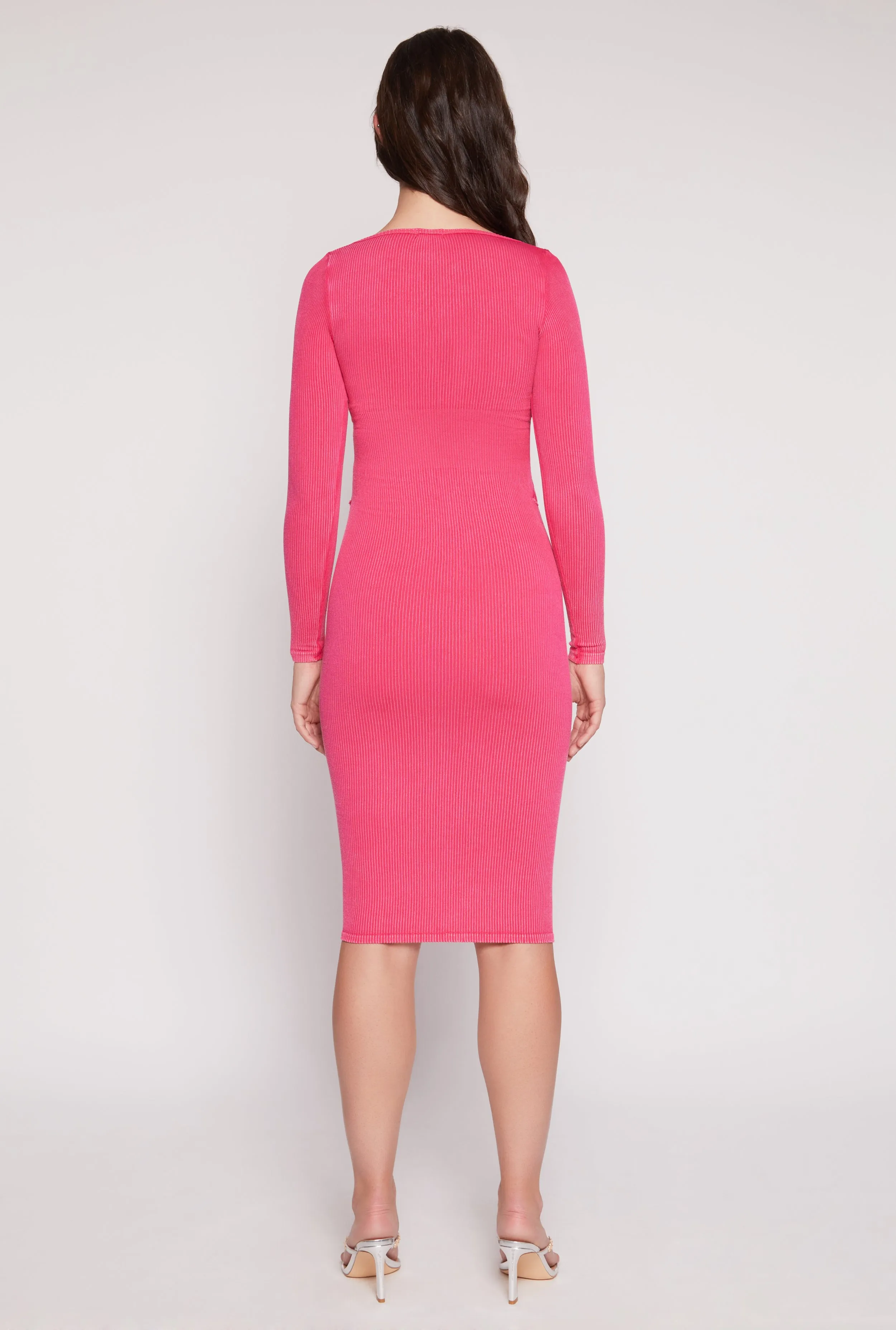 Daisy Acid Wash Grommet Notch Neck Dress sold by Rainbow product image thumbnail 3