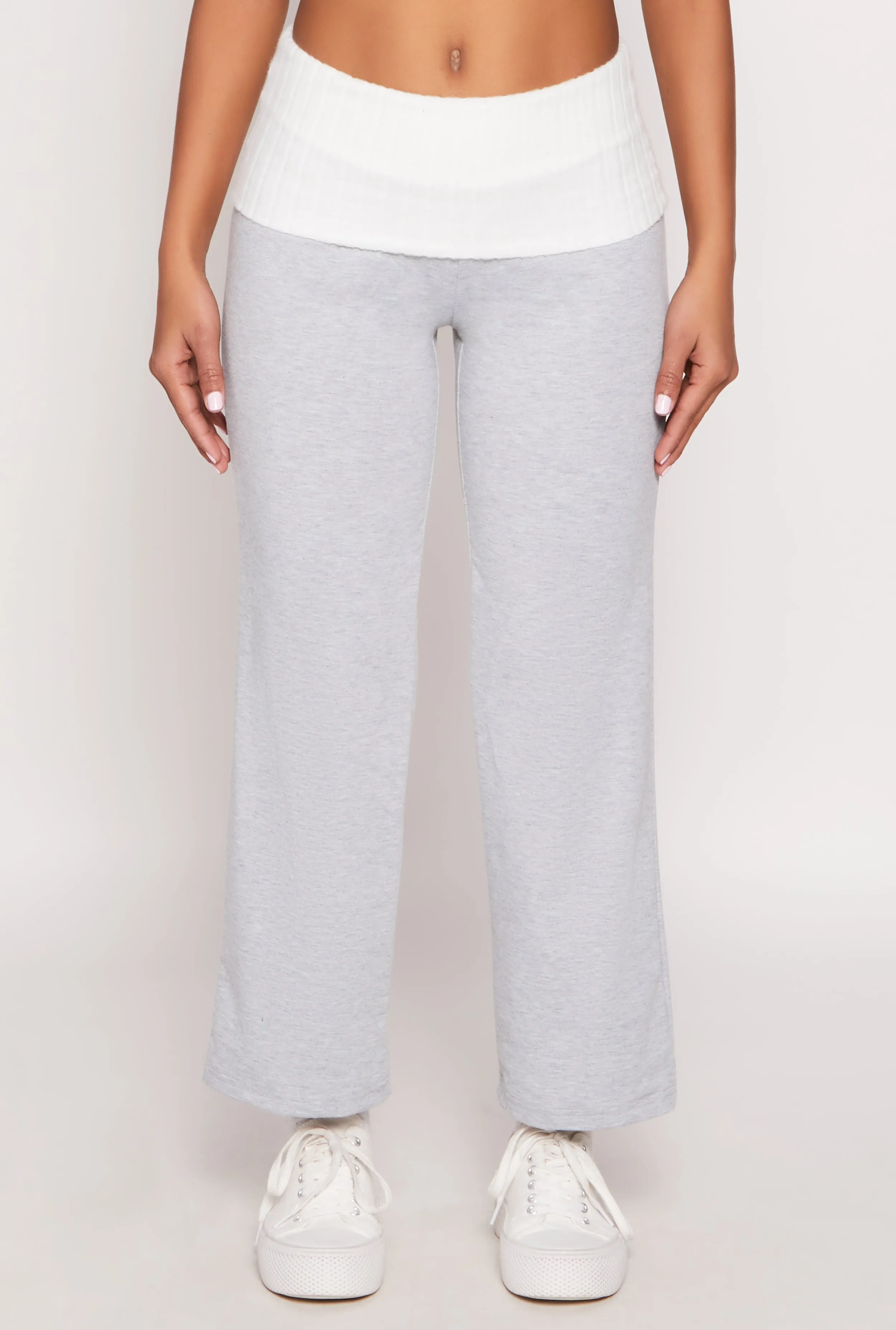 Two Tone Waistband High Waist Sweatpants sold by Rainbow product image thumbnail 2