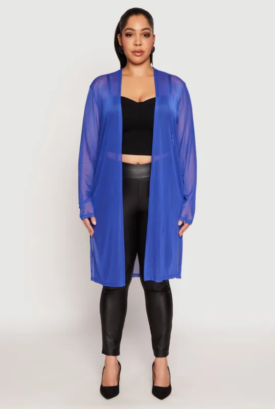 Plus Size Mesh Duster sold by Rainbow