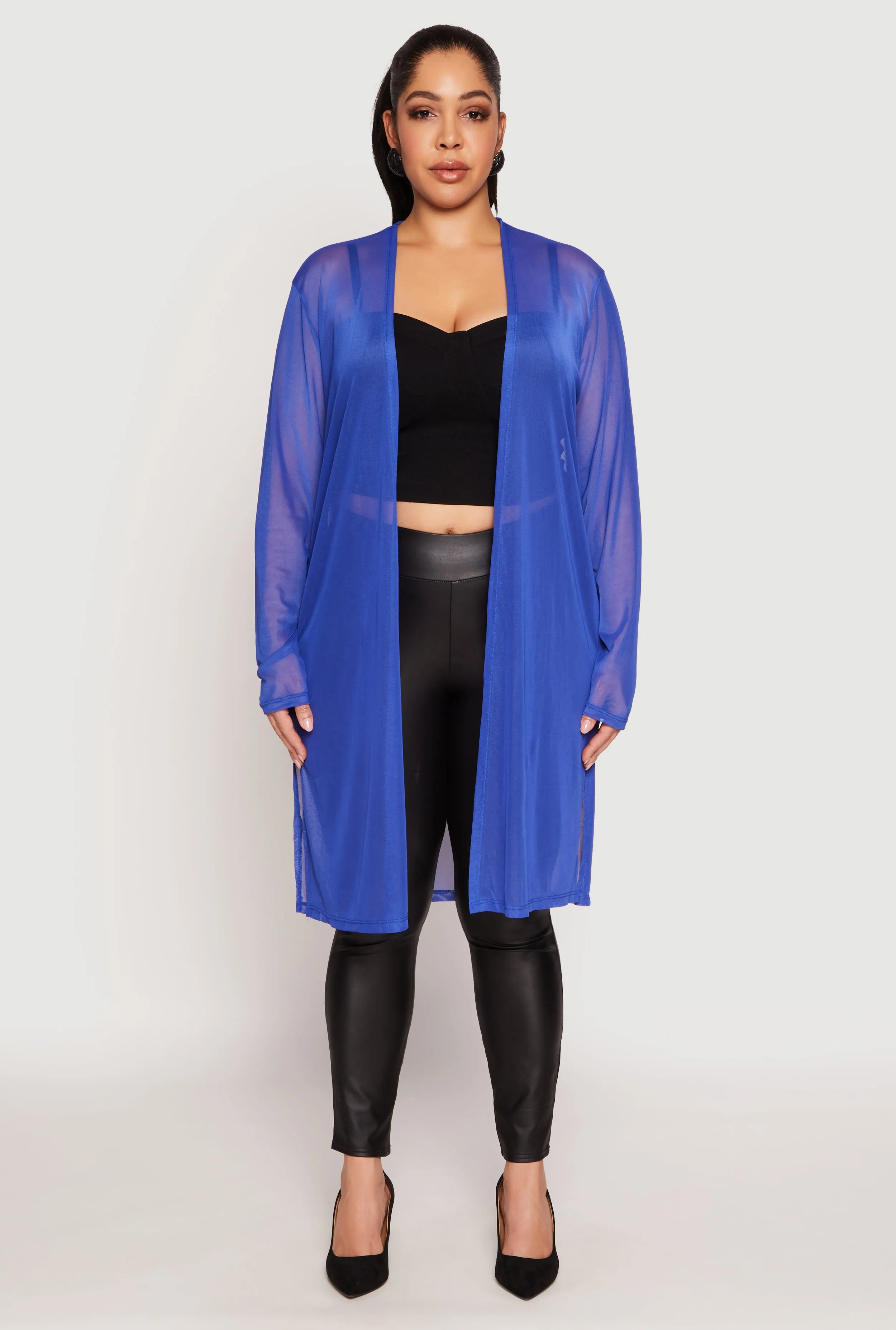 Plus Size Mesh Duster sold by Rainbow