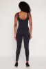 Seamless Ribbed Knit Corset Detail Catsuit sold by Rainbow