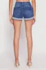 WAX Fixed Cuff High Waist Denim Shorts sold by Rainbow